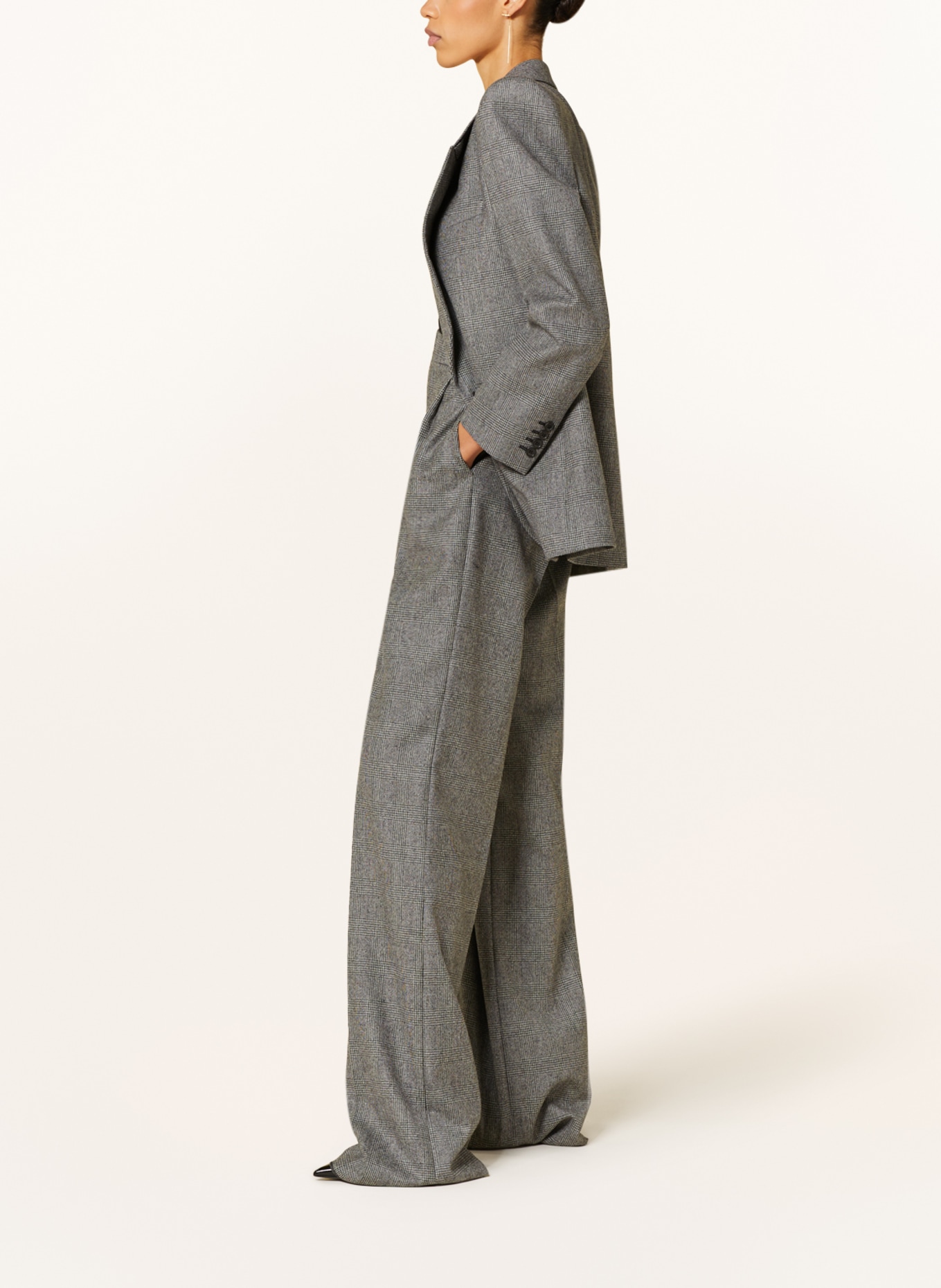 SAINT LAURENT Spodnie, Kolor: CZARNY/ SZARY (Obrazek 4)