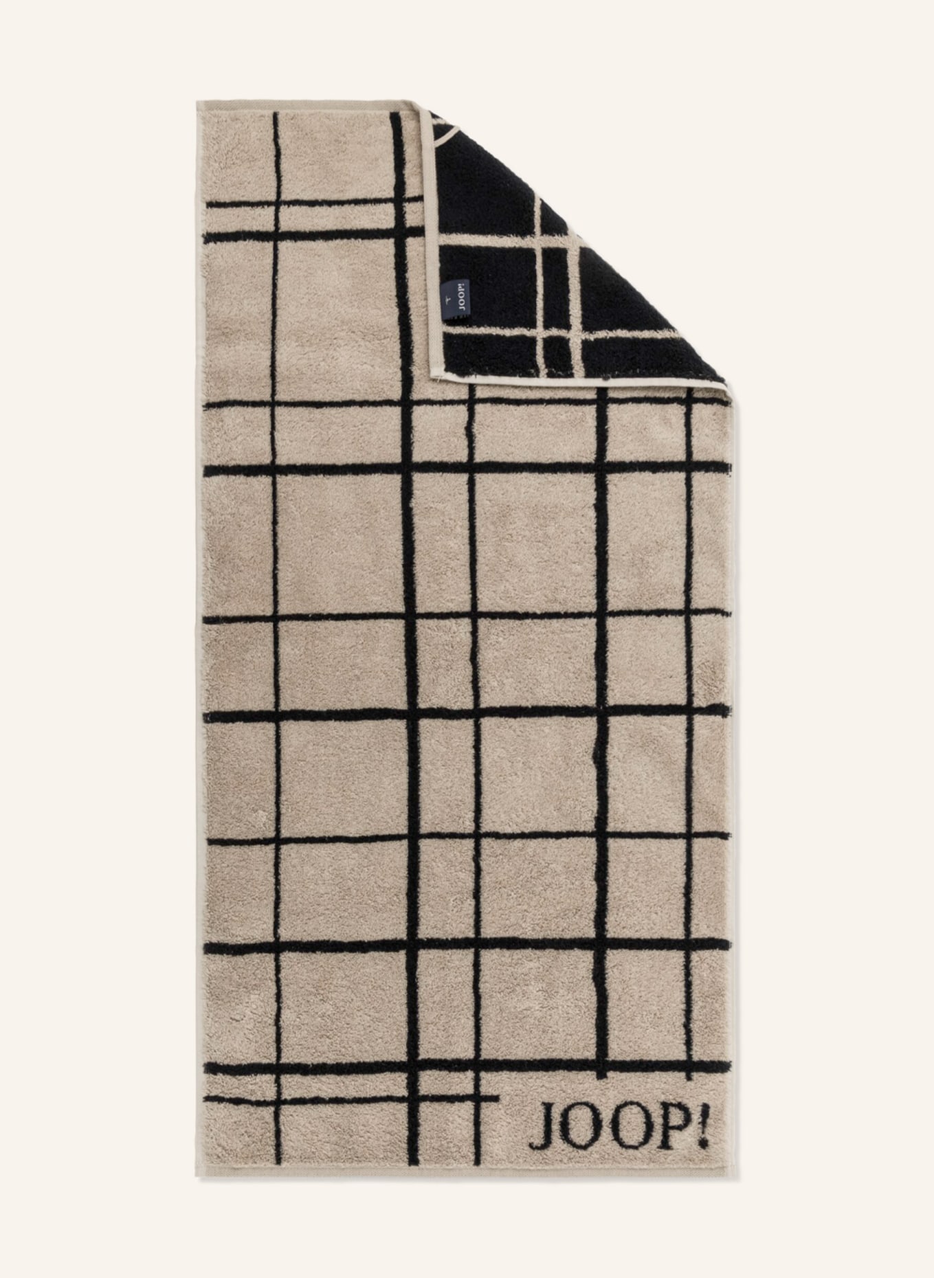 JOOP! Handtuch SELECT LAYER, Farbe: SCHWARZ/ BEIGE (Bild 1)