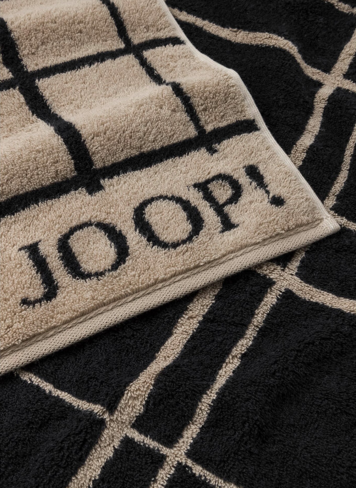 JOOP! Ręcznik SELECT LAYER, Kolor: CZARNY/ BEŻOWY (Obrazek 2)