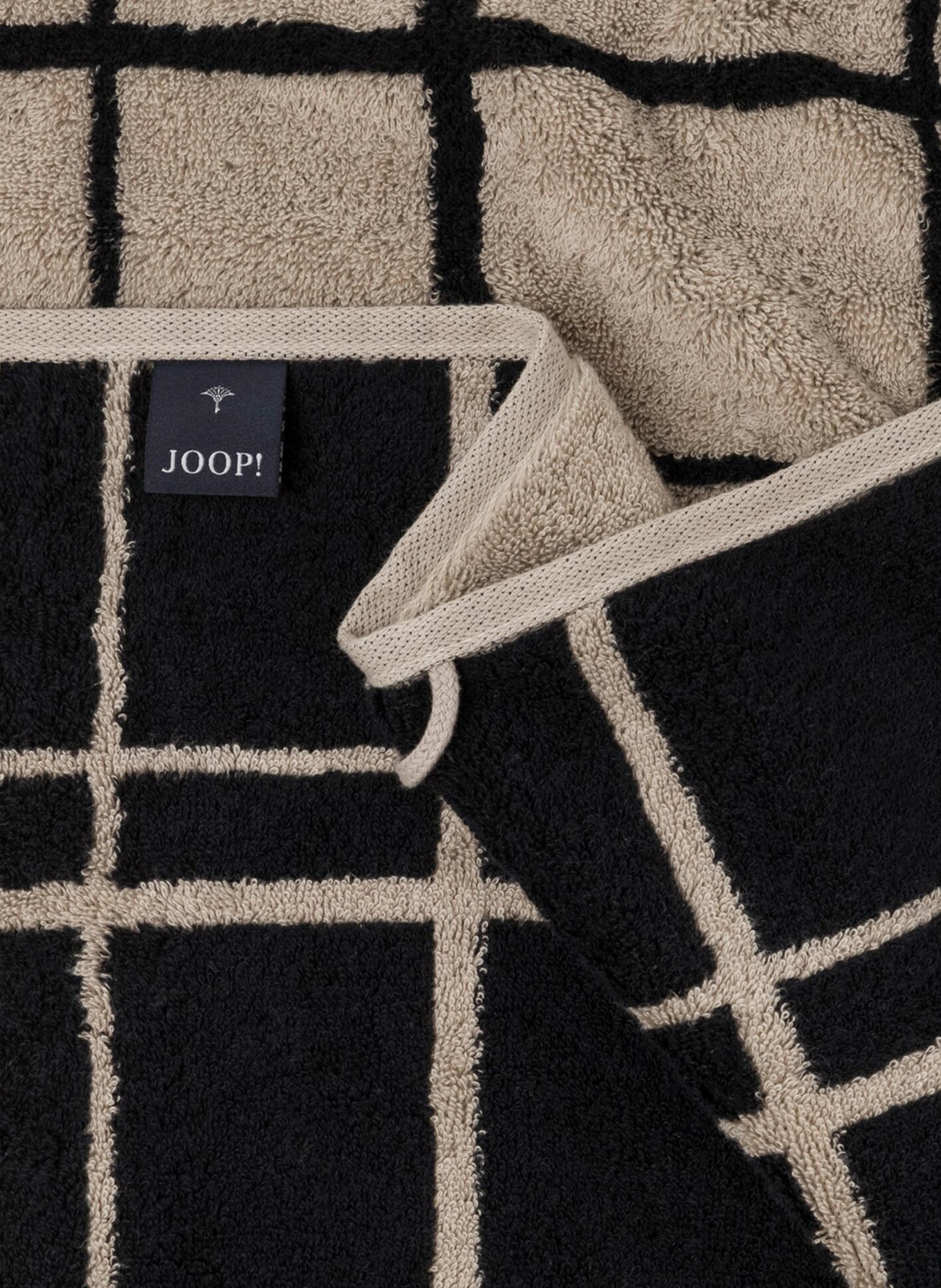 JOOP! Towel SELECT LAYER, Color: BLACK/ BEIGE (Image 3)