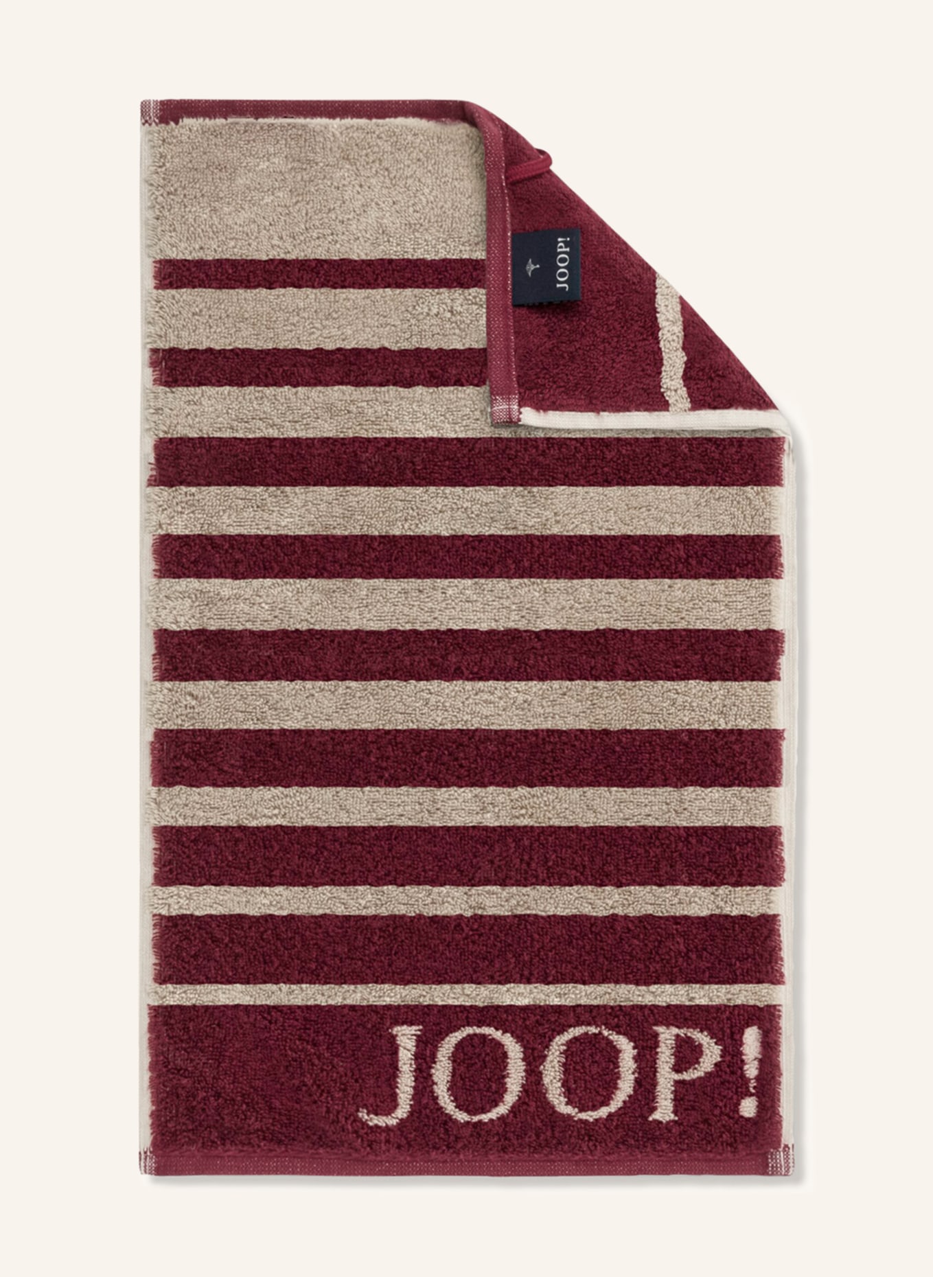 JOOP! Guest towel SELECT SHADE, Color: DARK RED/ BEIGE (Image 1)