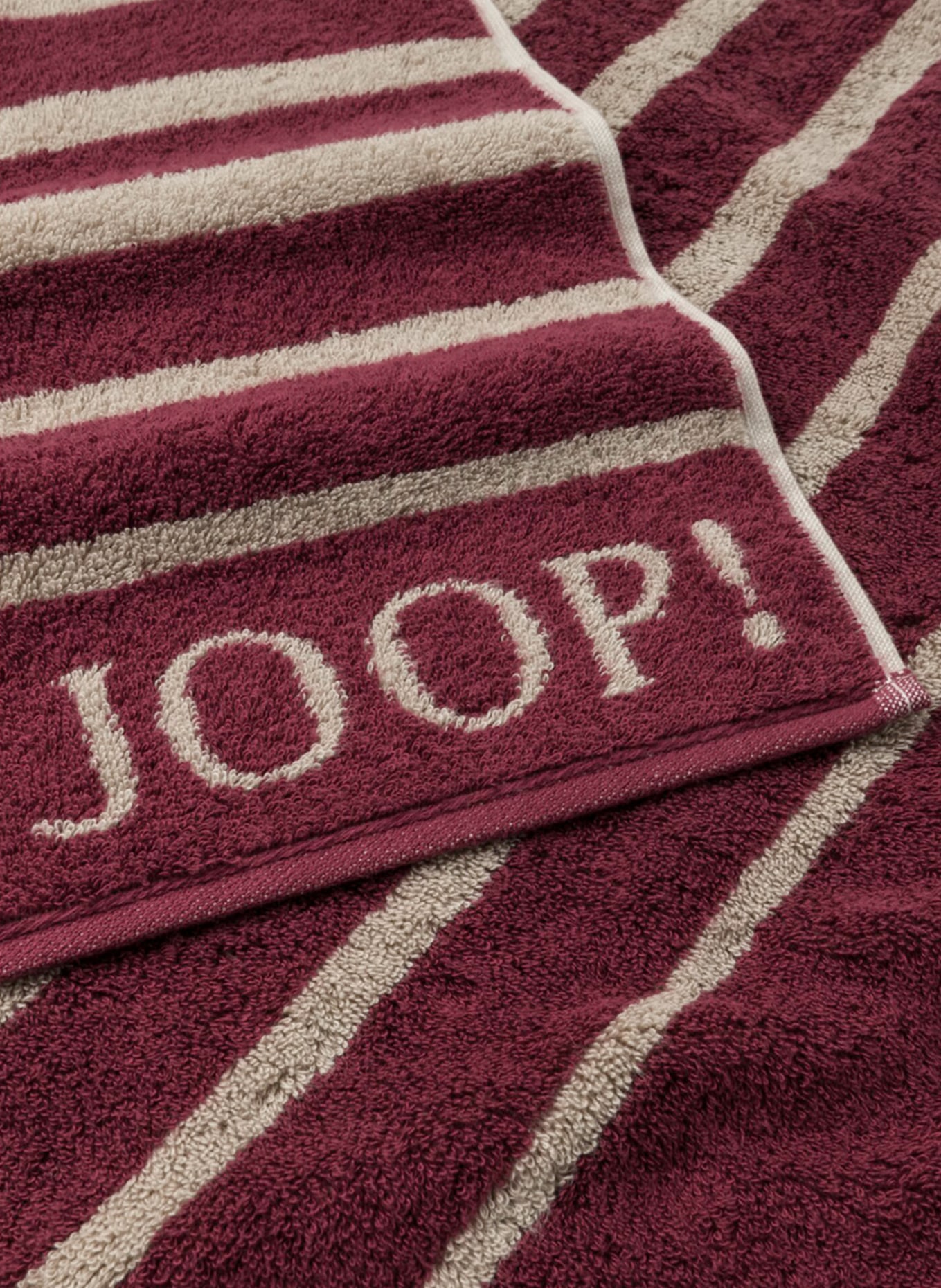 JOOP! Gästehandtuch SELECT SHADE, Farbe: DUNKELROT/ BEIGE (Bild 2)