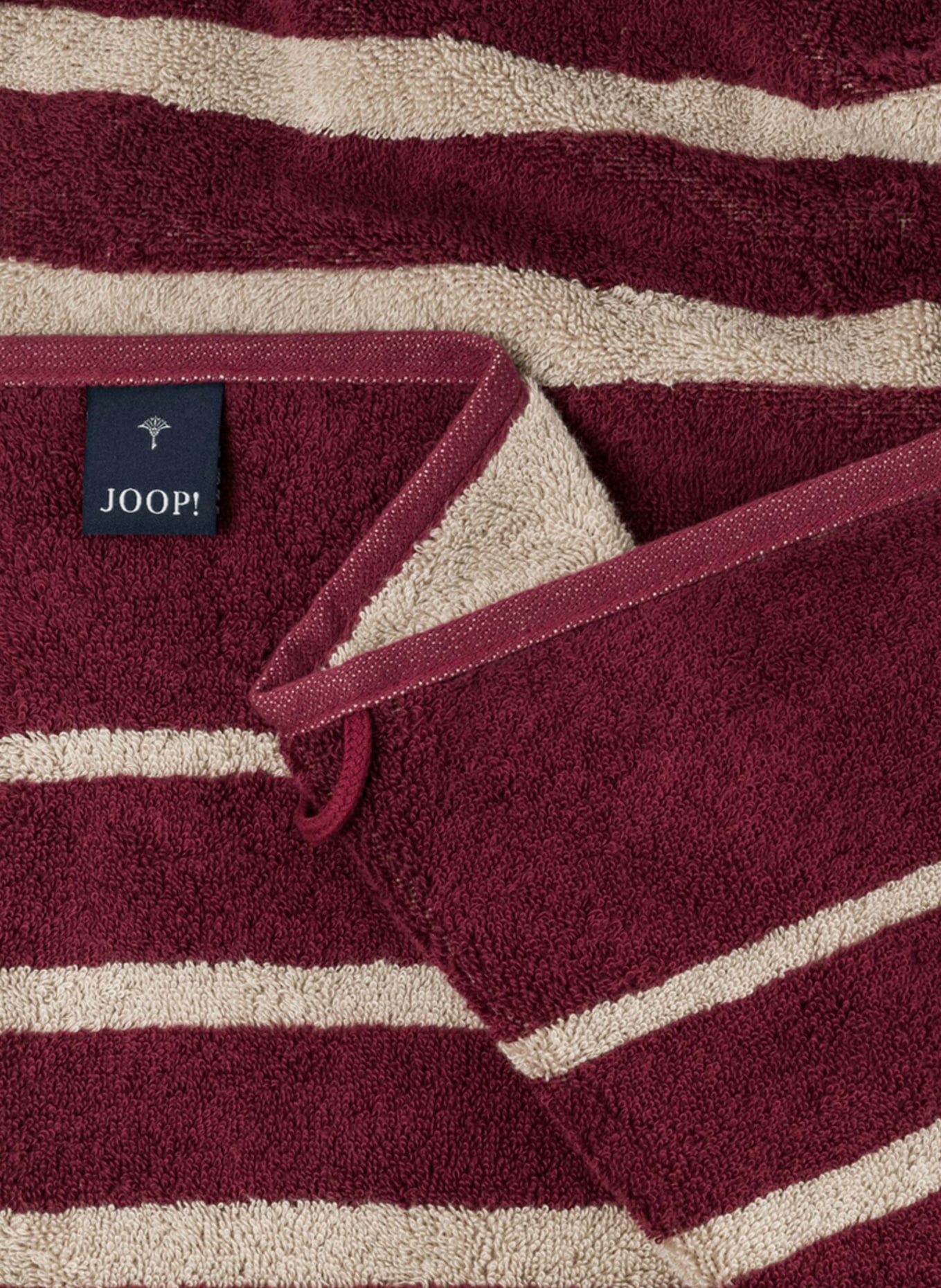 JOOP! Guest towel SELECT SHADE, Color: DARK RED/ BEIGE (Image 3)