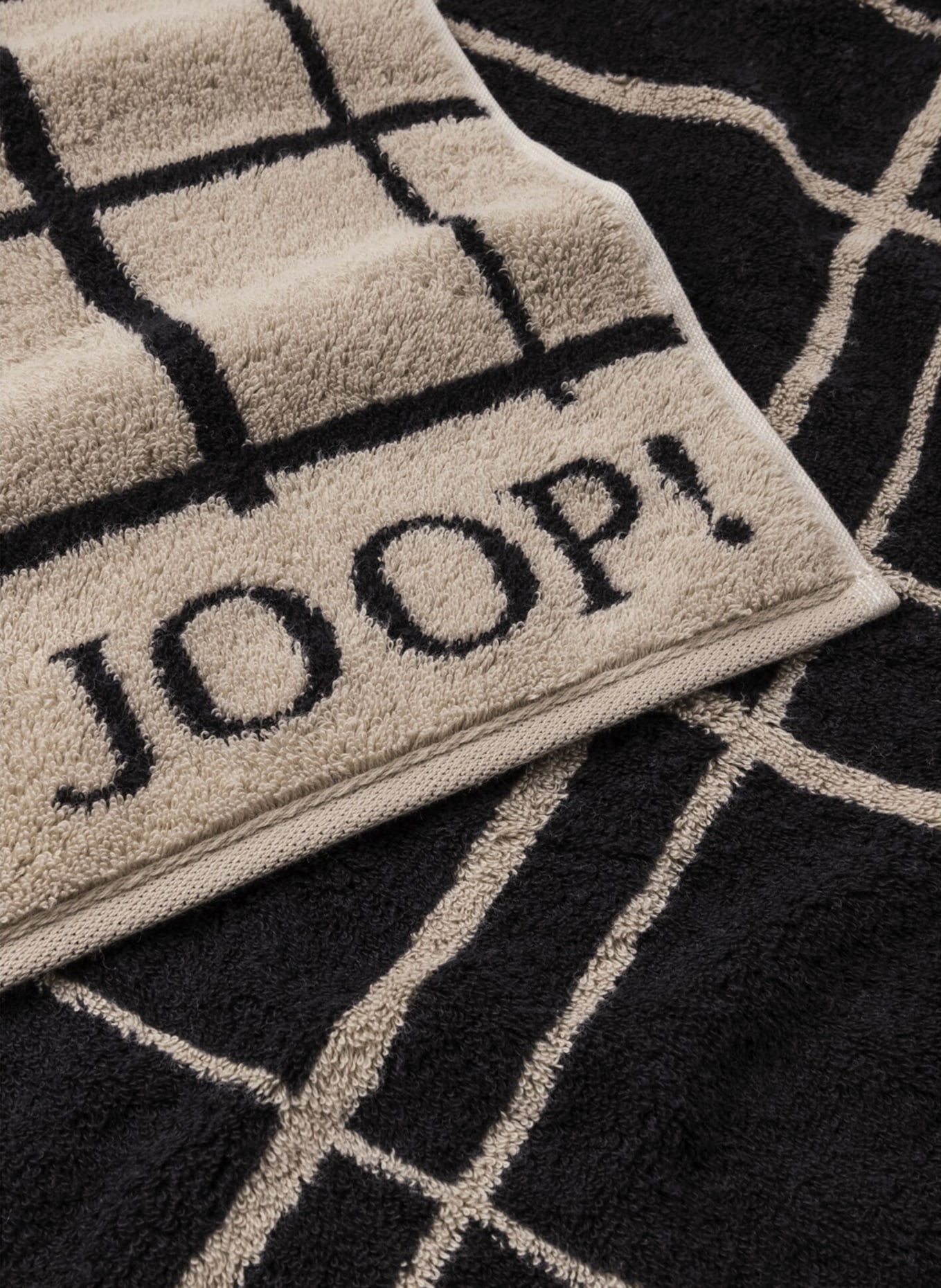 JOOP! Bath towel SELECT LAYER, Color: BLACK/ LIGHT BROWN (Image 2)