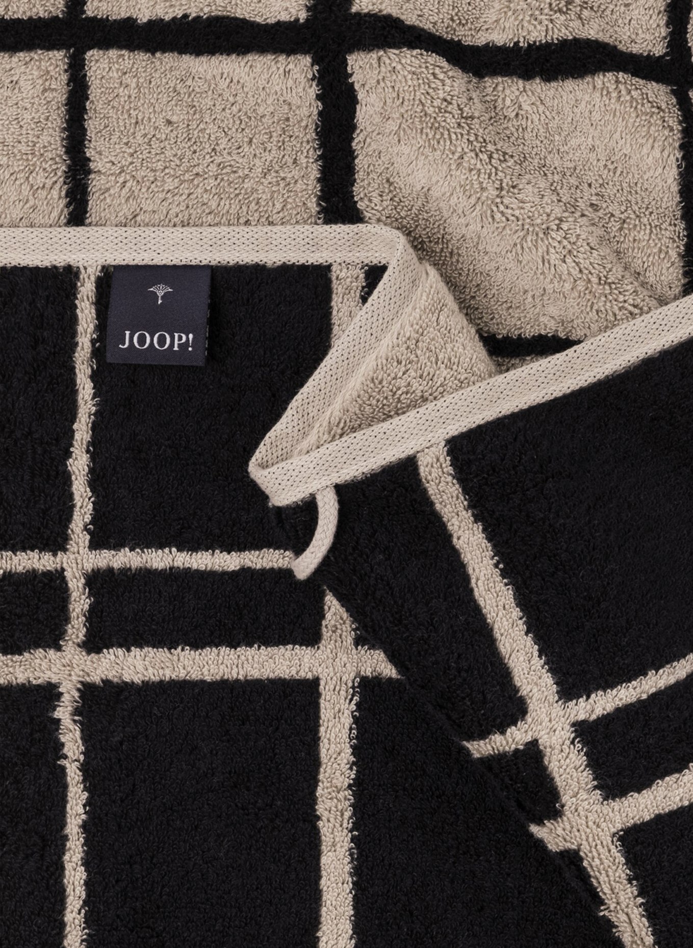 JOOP! Ręcznik kąpielowy SELECT LAYER, Kolor: CZARNY/ JASNOBRĄZOWY (Obrazek 3)