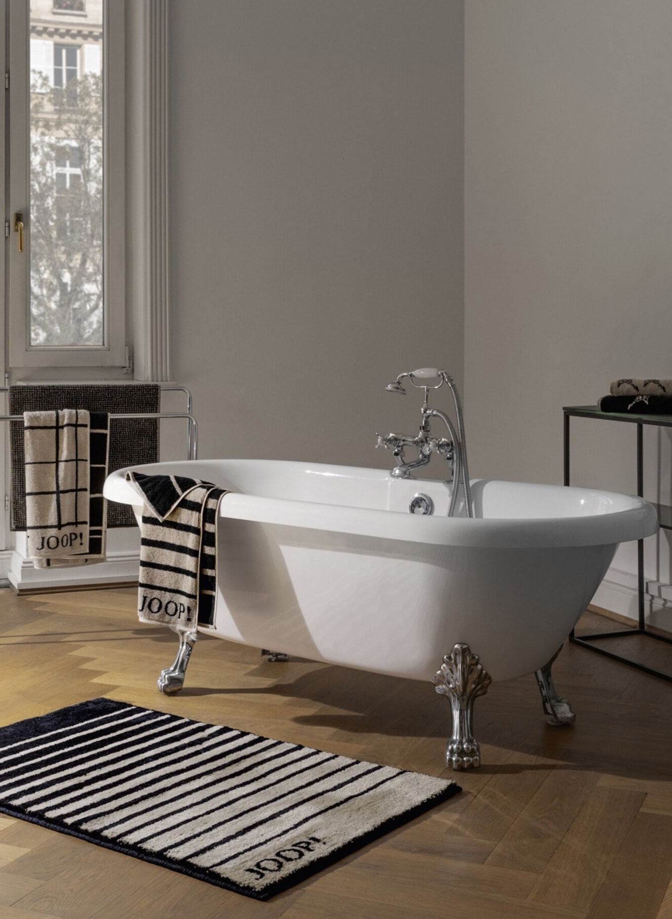 JOOP! Bath towel SELECT LAYER, Color: BLACK/ LIGHT BROWN (Image 4)