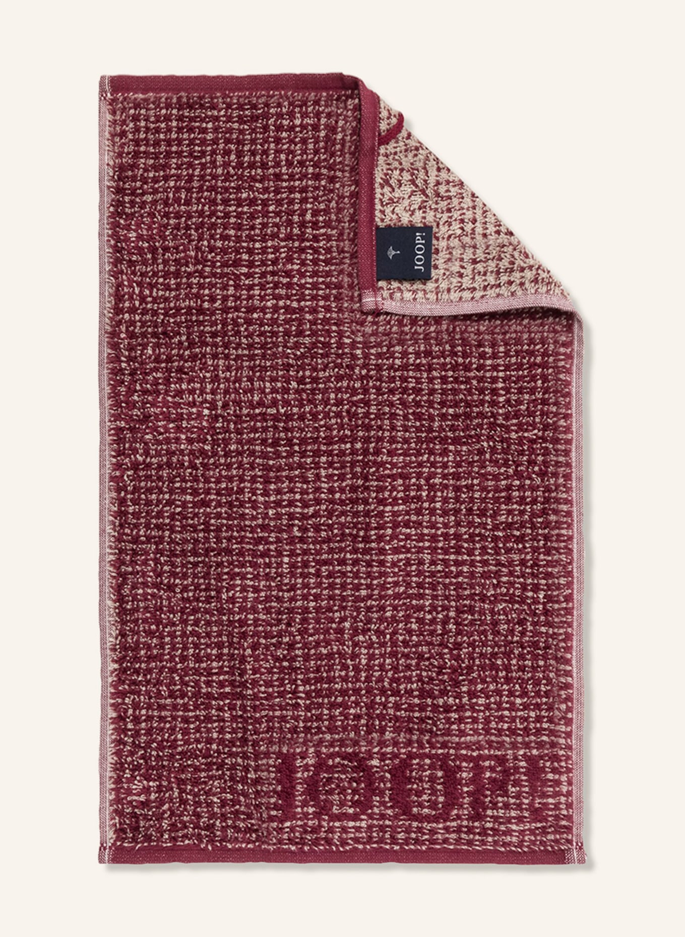 JOOP! Ręcznik dla gości SELECT ALLOVER, Kolor: CIEMNOCZERWONY/ JASNOBRĄZOWY (Obrazek 1)