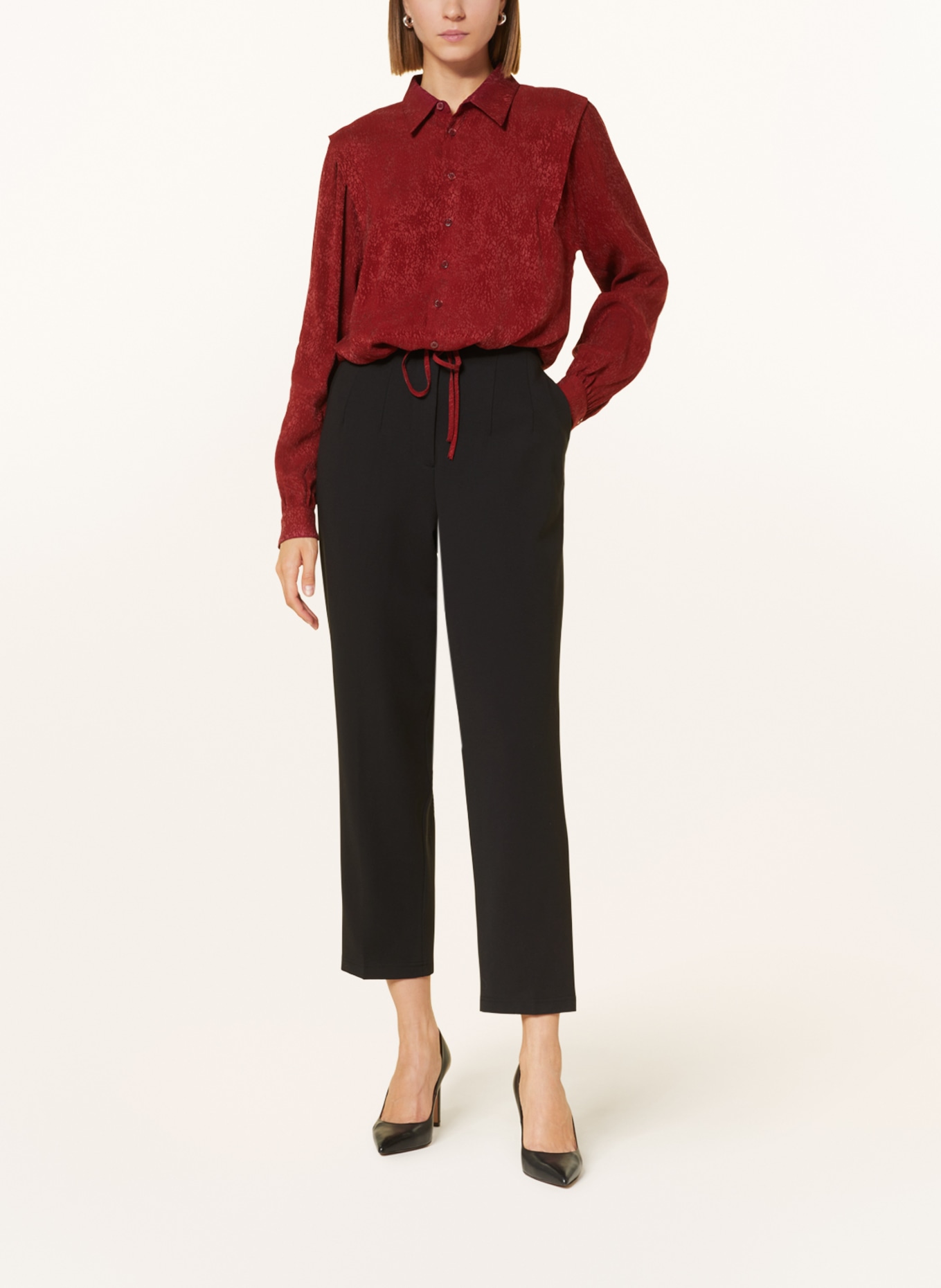 WHISTLES Jersey pants LILAPONTE, Color: BLACK (Image 2)