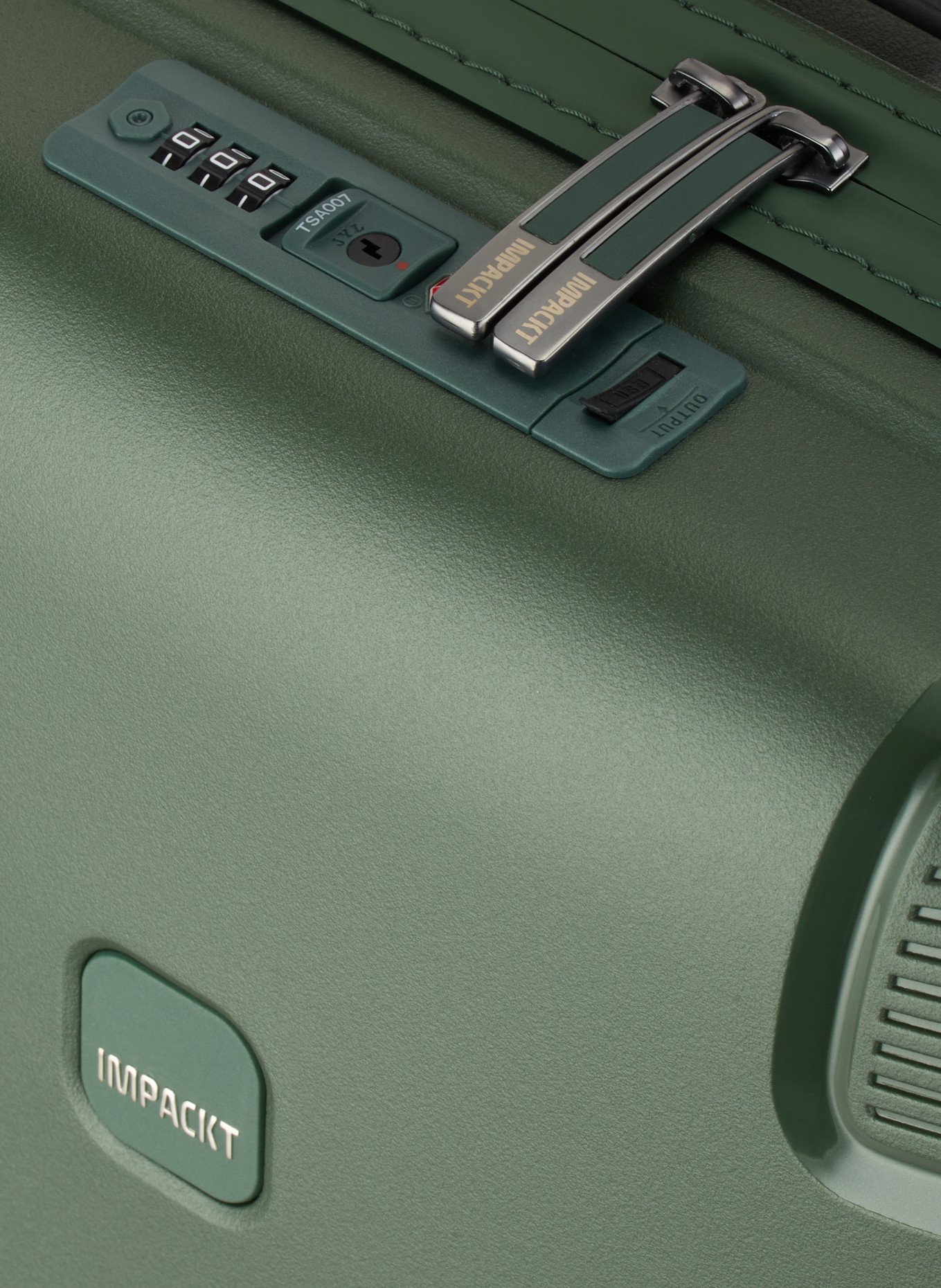 IMPACKT Wheeled suitcase IP1 S, Color: DARK GREEN (Image 3)