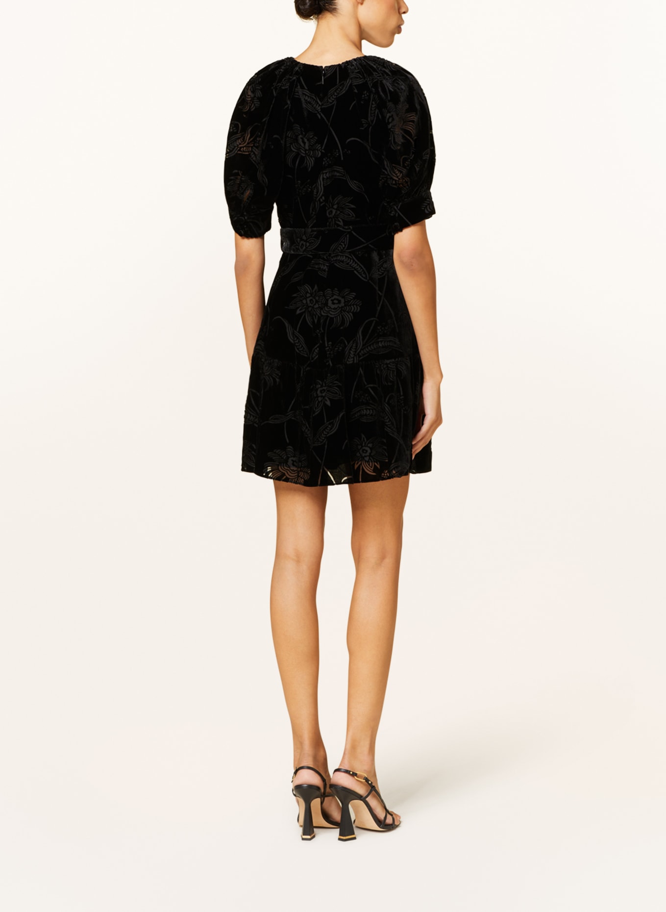 TED BAKER Velvet dress TILLIIY, Color: BLACK (Image 3)