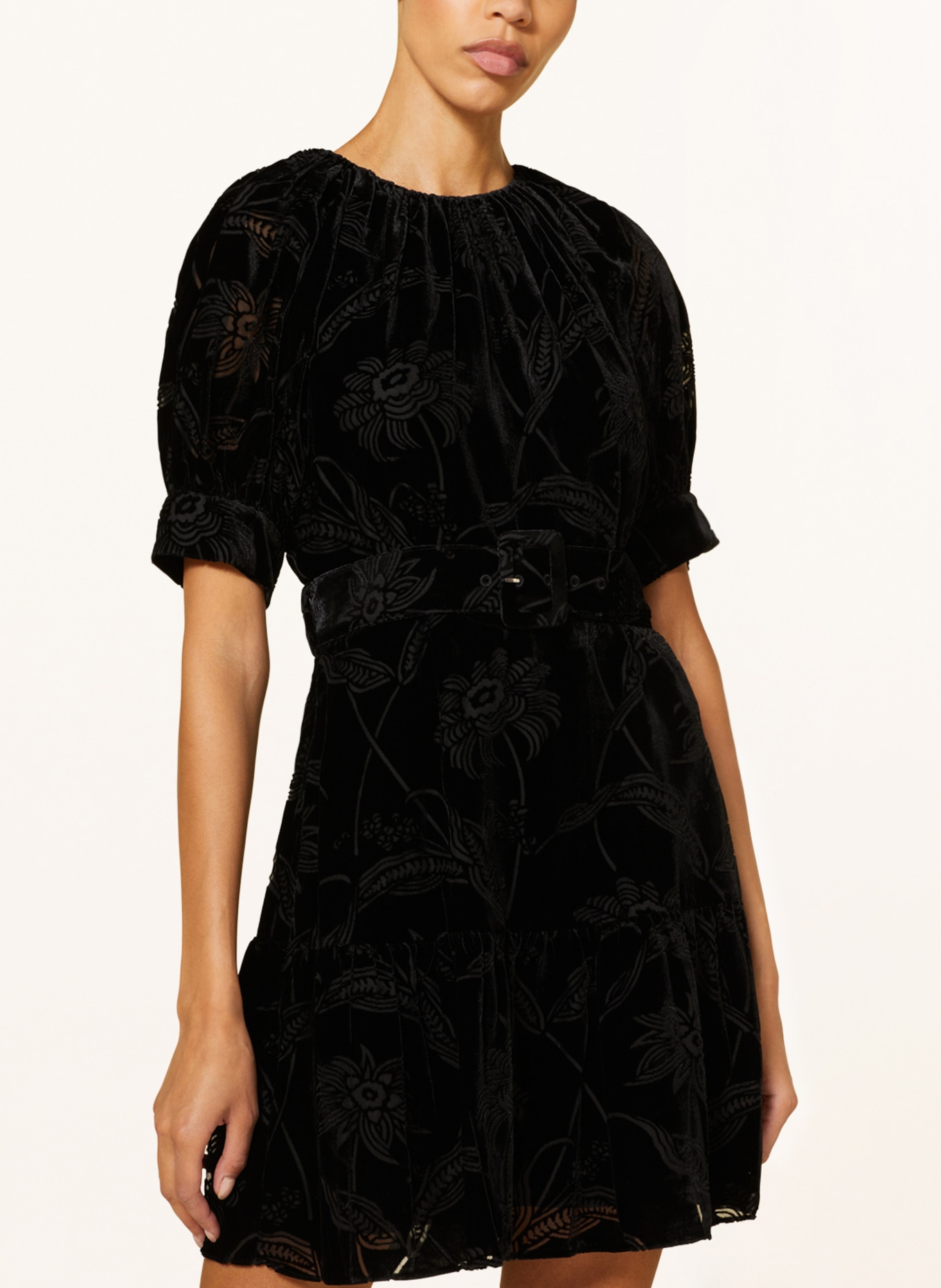 TED BAKER Velvet dress TILLIIY, Color: BLACK (Image 4)