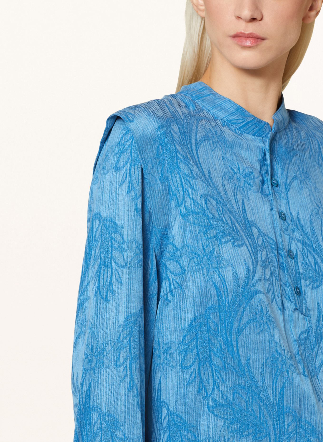 VANILIA Shirt blouse, Color: BLUE/ LIGHT BLUE (Image 4)