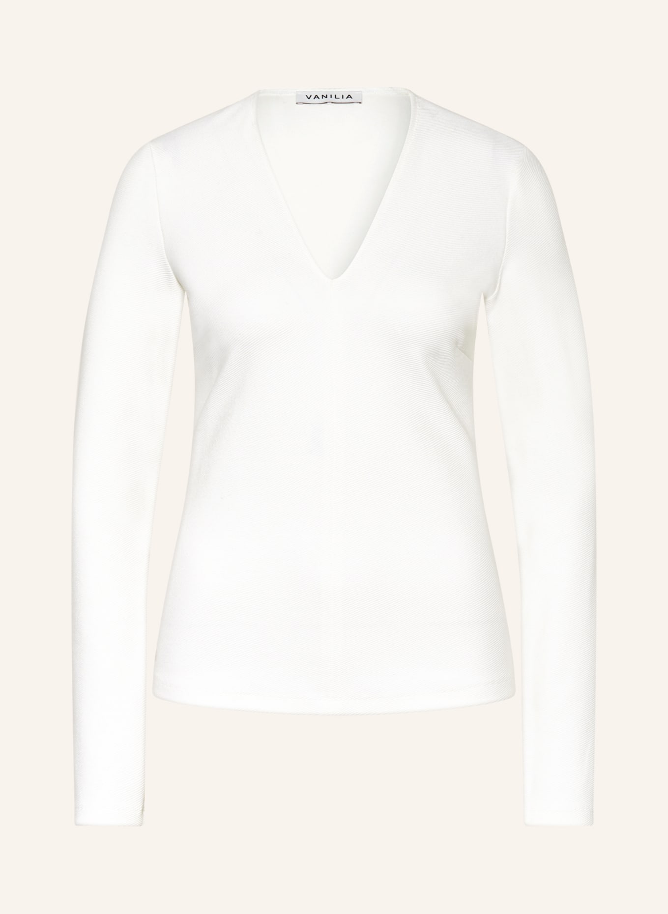 VANILIA Long sleeve shirt, Color: WHITE (Image 1)