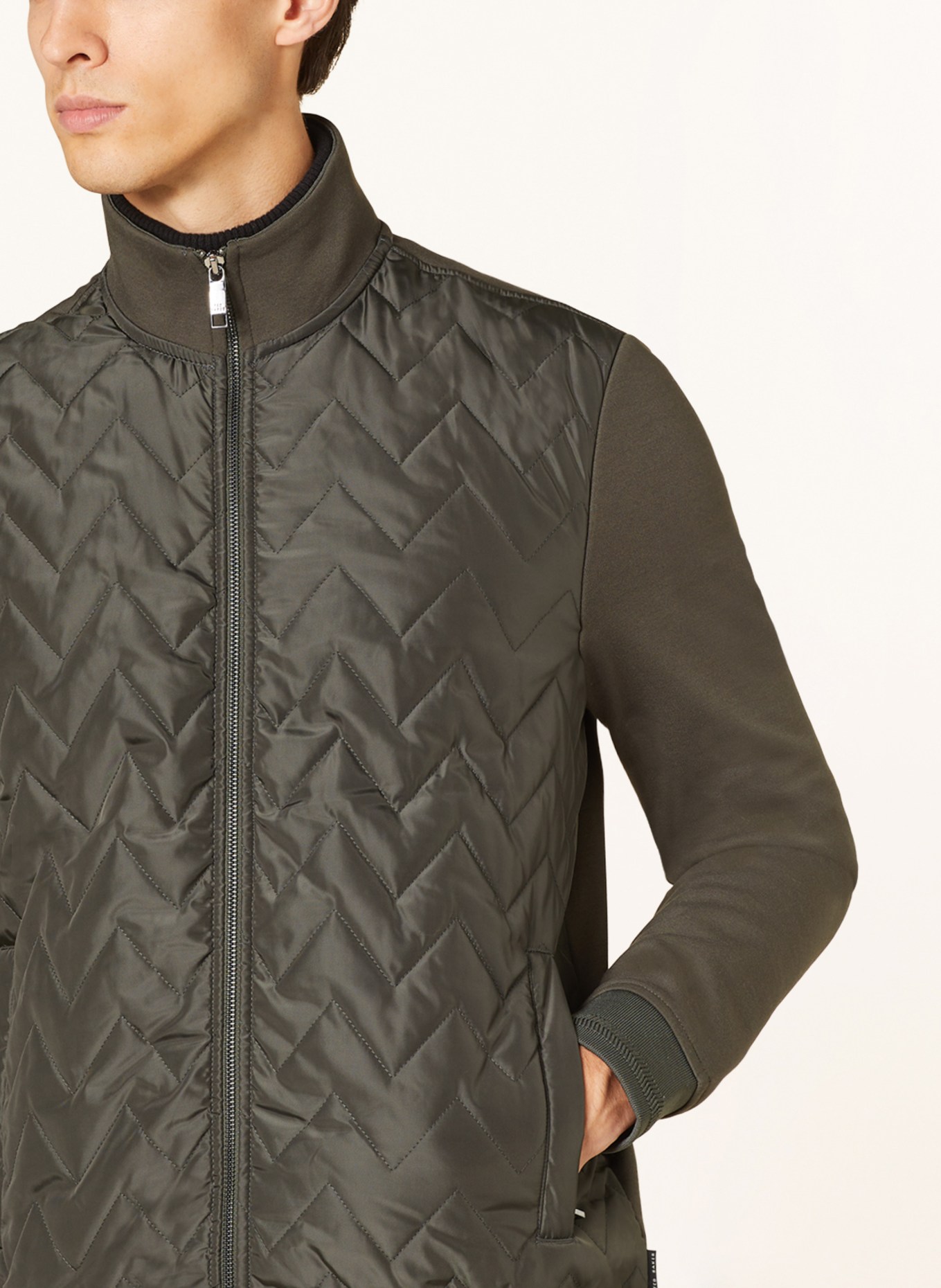 Ted baker sales green leather jacket