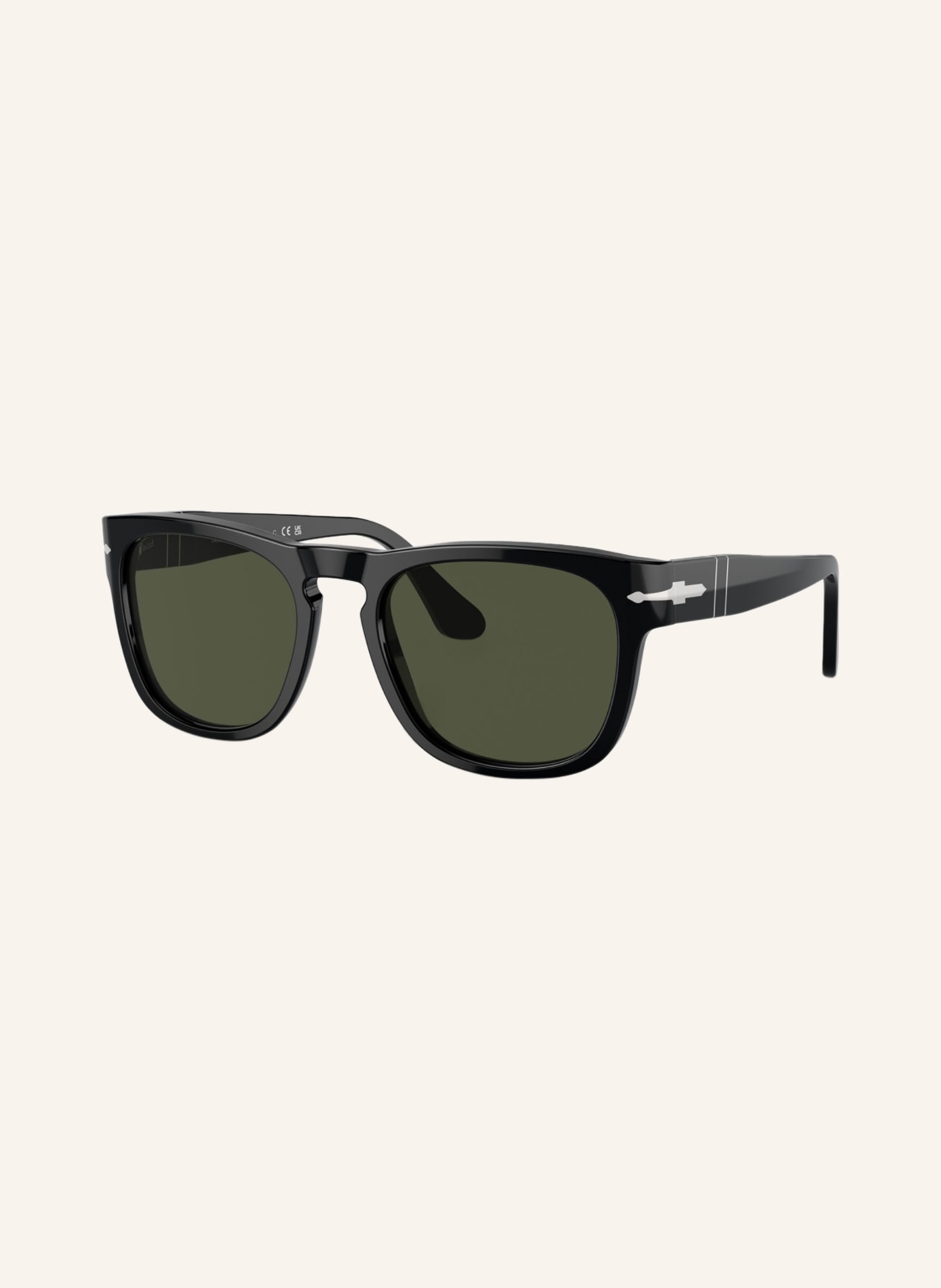 Persol Sluneční brýle PO3333S: 95/31 - ČERNÁ/ ZELENÁ
