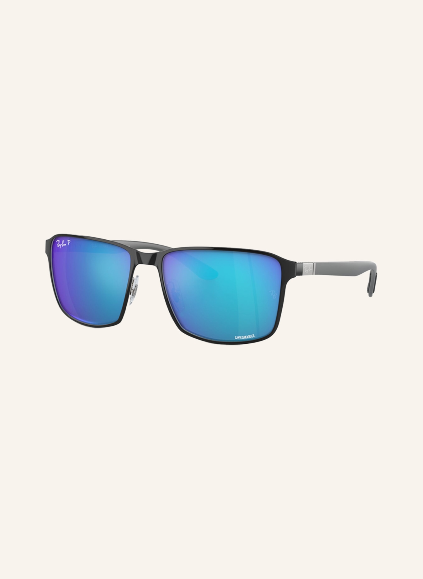Ray-Ban Sonnenbrille RB3721CH: 9144A1 SCHWARZ/ GRÜN POLARISIERT