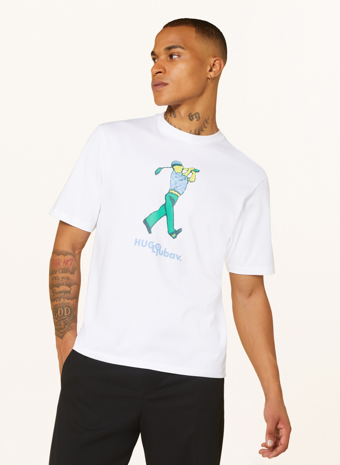 HUGO T-Shirt DLOVE LJUBAV, Farbe: WEISS (Bild 4)