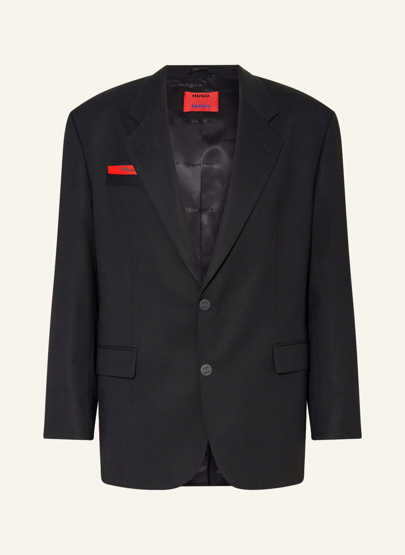 HUGO Tailored jacket ULIEBE regular fit, Color: BLACK (Image 1)