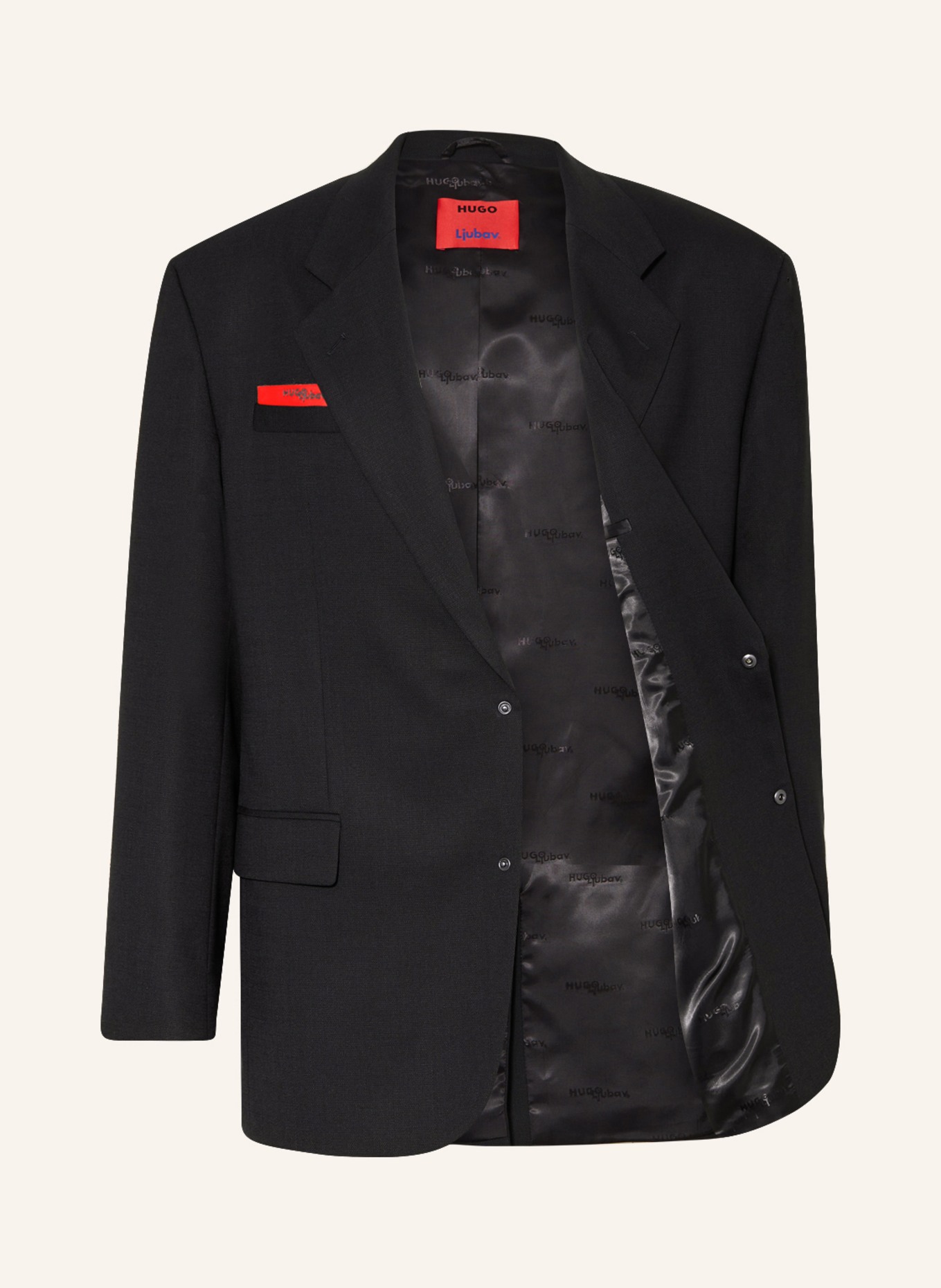 HUGO Tailored jacket ULIEBE regular fit, Color: BLACK (Image 5)