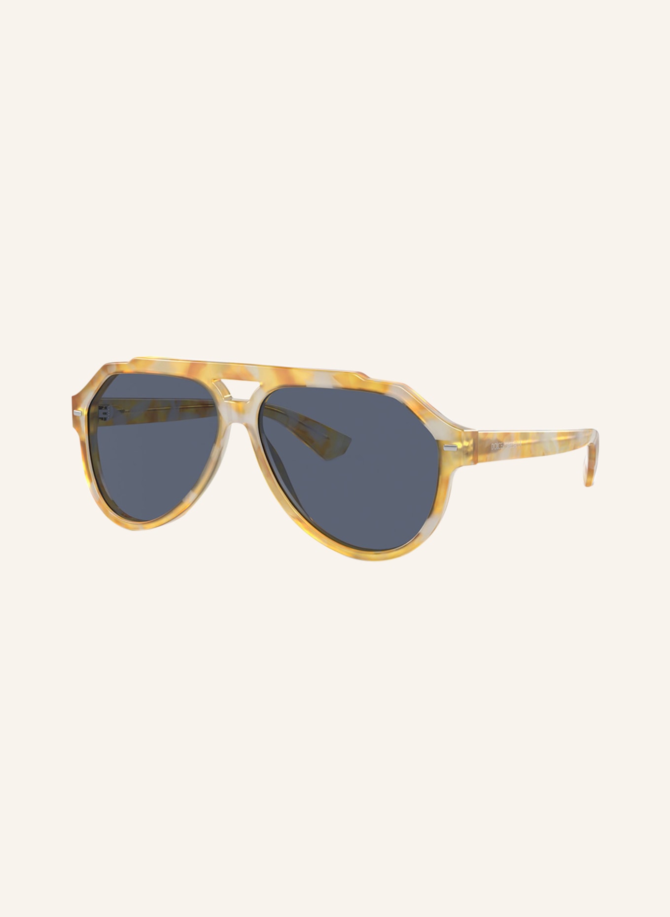 DOLCE & GABBANA Sonnenbrille DG4452: 34222V - HAVANA/ DUNKELBLAU POLARISIERT