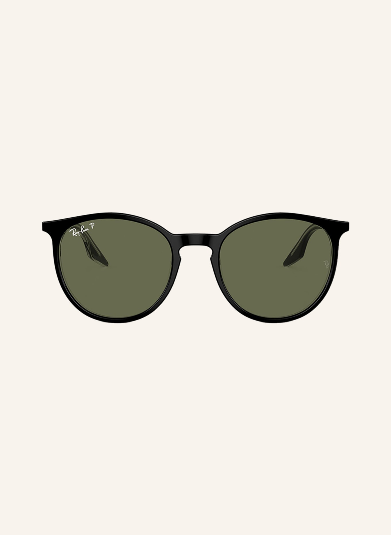 Ray-Ban Sunglasses RB2204, Color: 919/58 BLACK/GREEN POLARIZED (Image 2)
