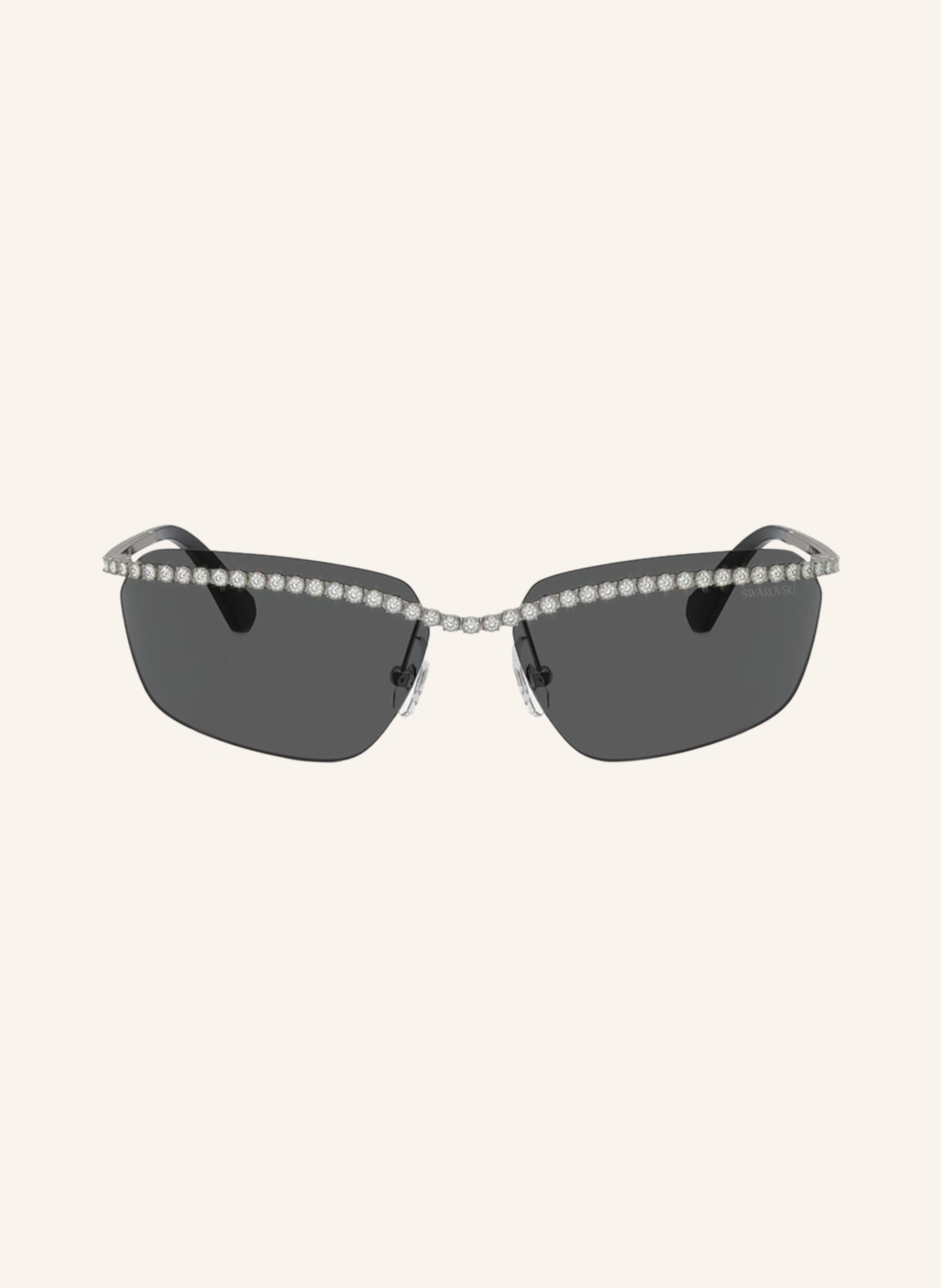 SWAROVSKI Sunglasses SK7001 with decorative gems, Color: 400987 - DARK GRAY/ GRAY (Image 2)