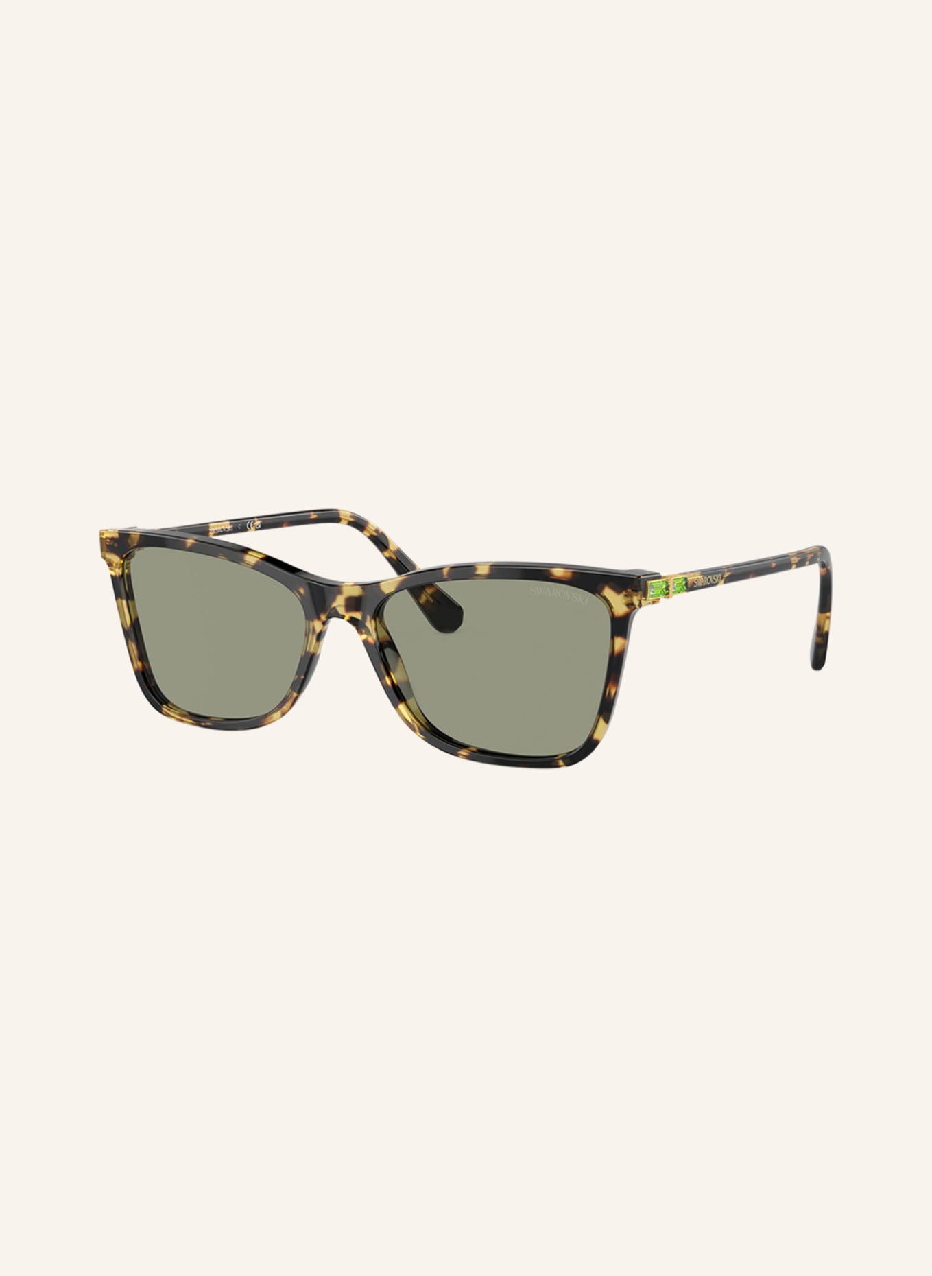 SWAROVSKI Sunglasses SK6004, Color: 1009/2 - HAVANA/GREEN (Image 1)