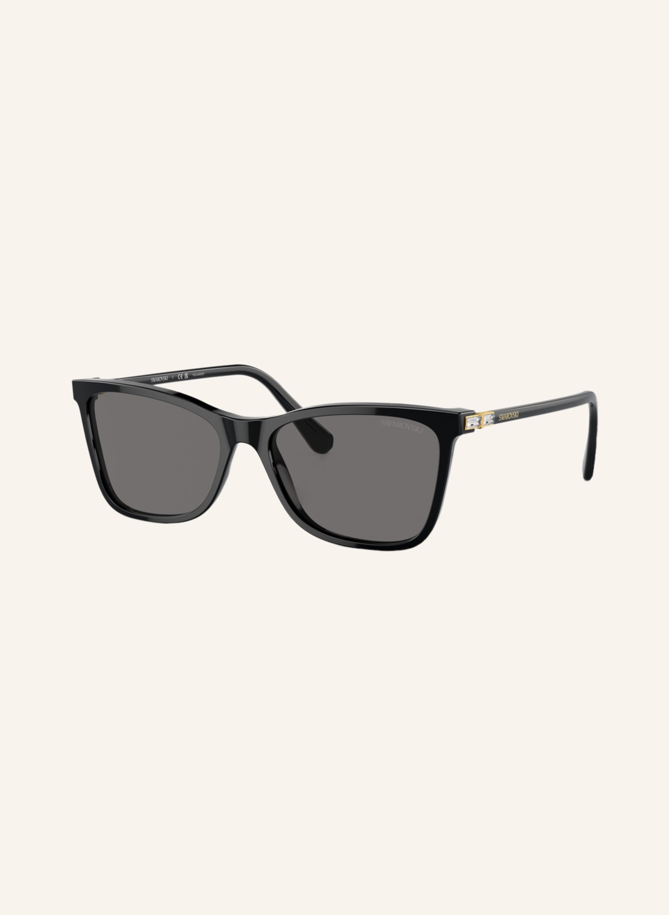 SWAROVSKI Sunglasses SK6004, Color: 100181 - BLACK/ GRAY POLARIZED (Image 1)