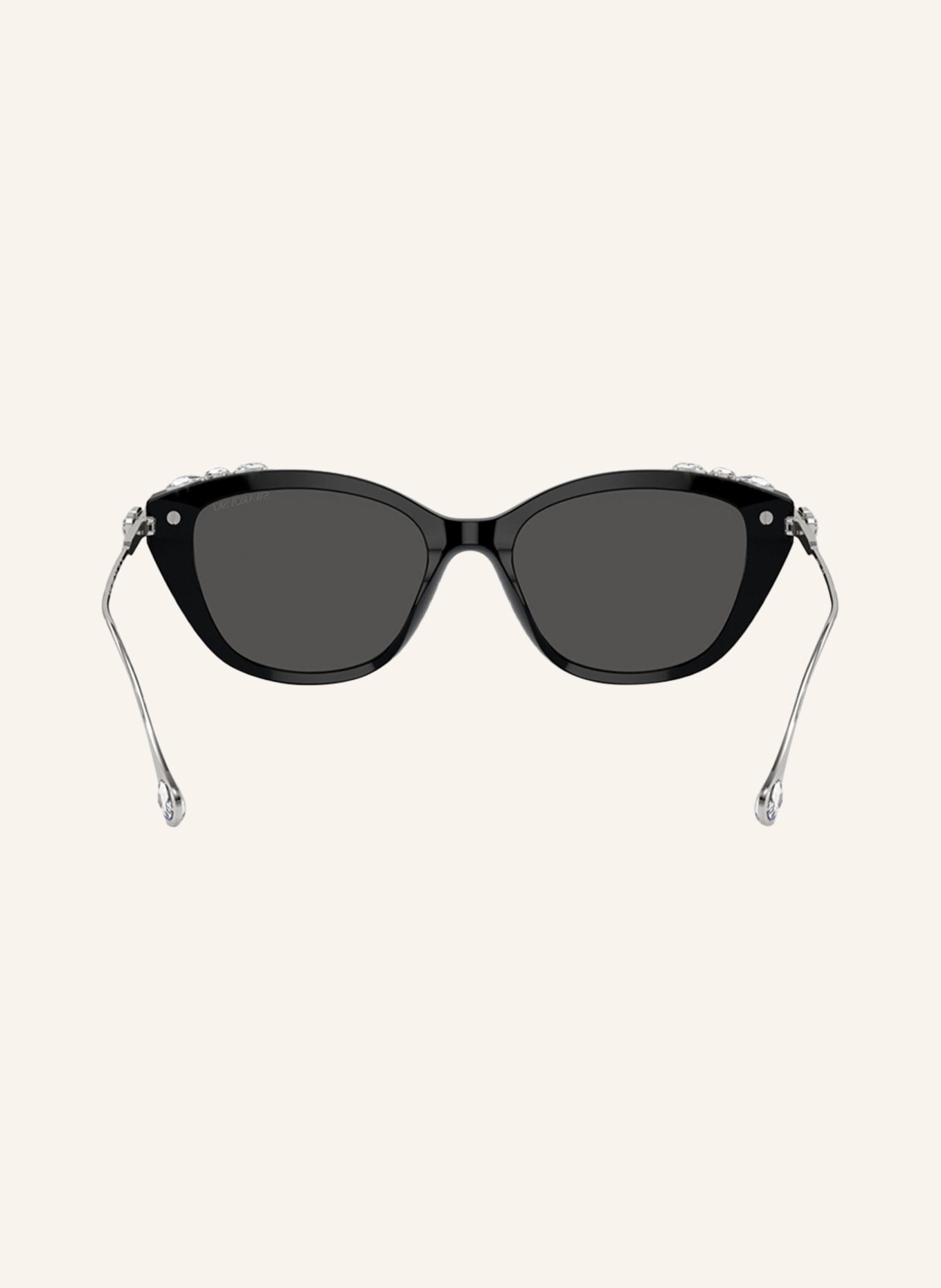 SWAROVSKI Sunglasses SK6010 with decorative gems, Color: 103887 - BLACK/DARK GRAY (Image 3)
