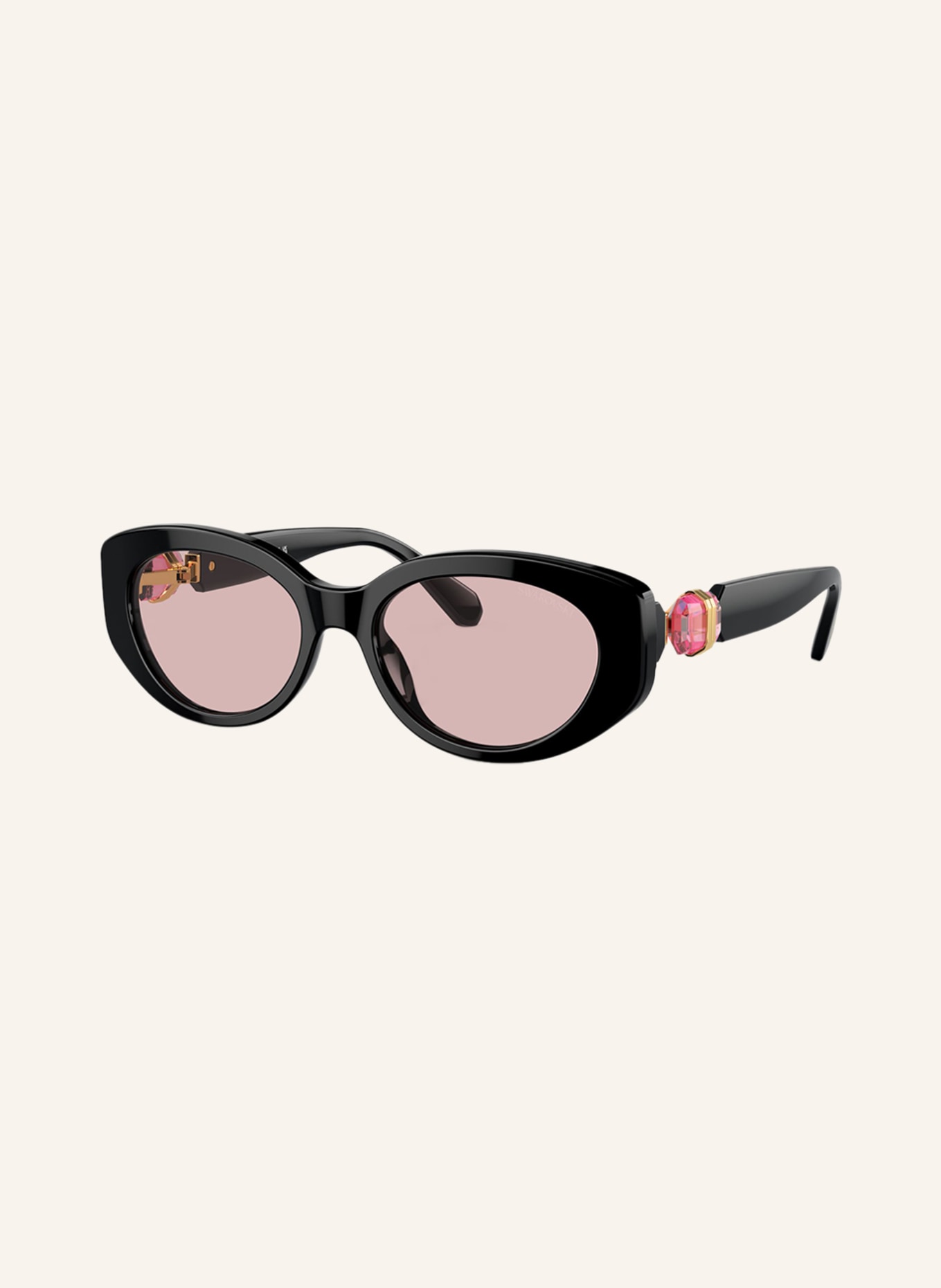 SWAROVSKI Sunglasses SK6002, Color: 1001/5 BLACK/PURPLE (Image 1)