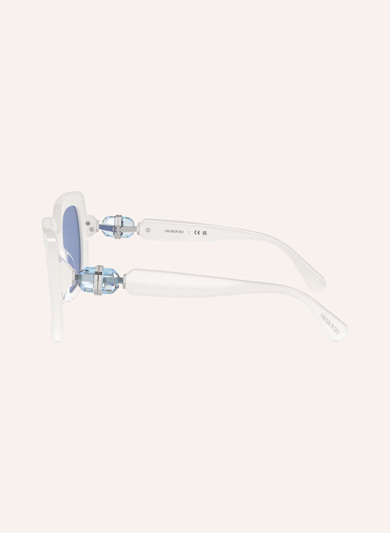 SWAROVSKI Sunglasses SK6001, Color: 100355 - WHITE/ BLUE (Image 4)