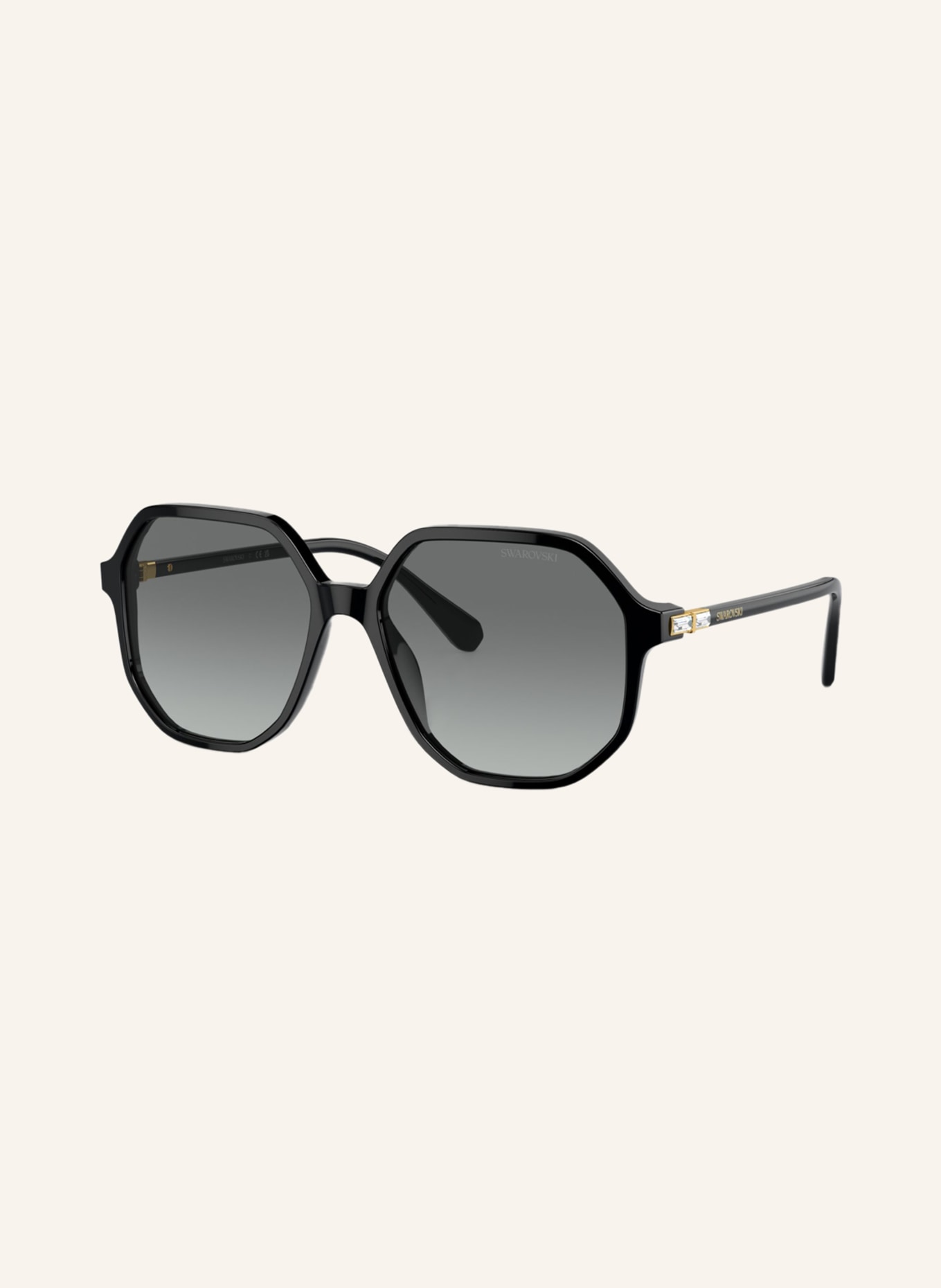 SWAROVSKI Sunglasses SK6003, Color: 100111 - BLACK/GRAY GRADIENT (Image 1)