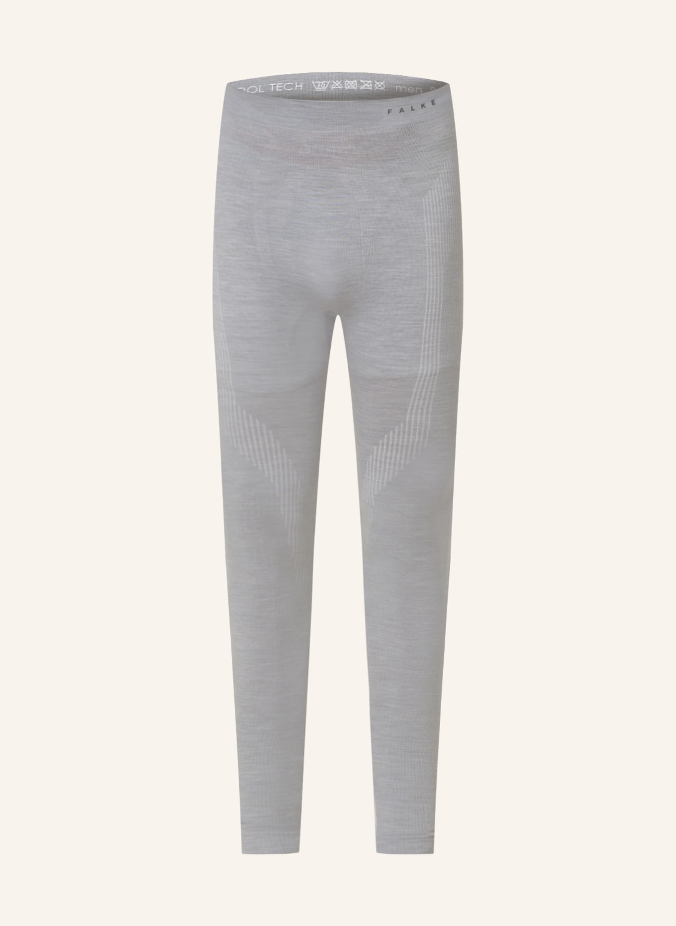 FALKE Funktionswäsche-Hose WOOL-TECH mit Merinowolle, Farbe: GRAU (Bild 1)