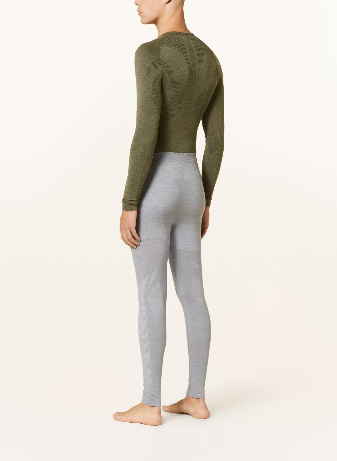 FALKE Funktionswäsche-Hose WOOL-TECH mit Merinowolle, Farbe: GRAU (Bild 3)