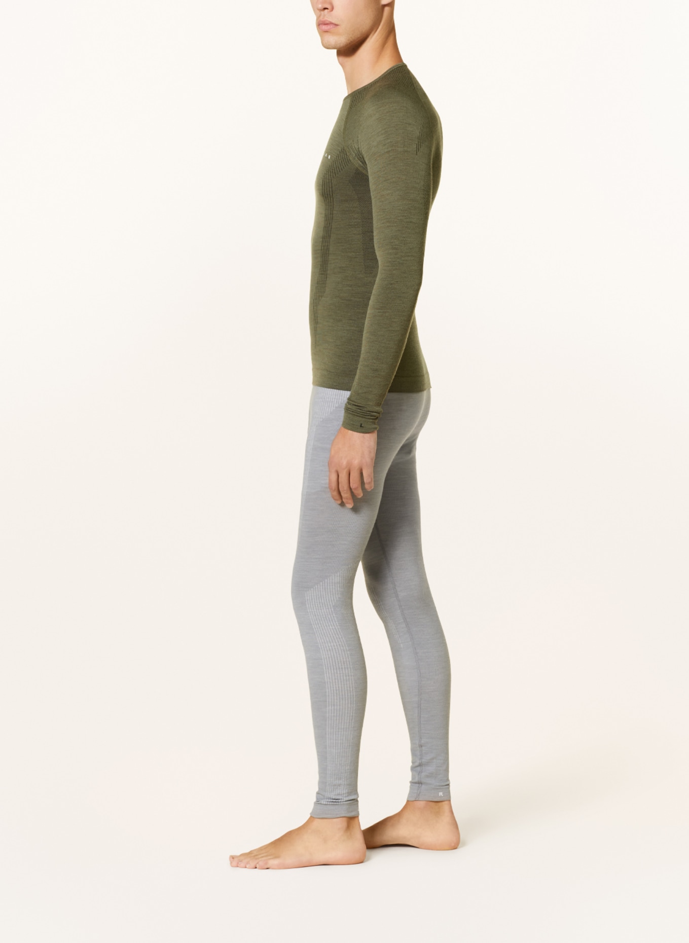 FALKE Funktionswäsche-Hose WOOL-TECH mit Merinowolle, Farbe: GRAU (Bild 4)