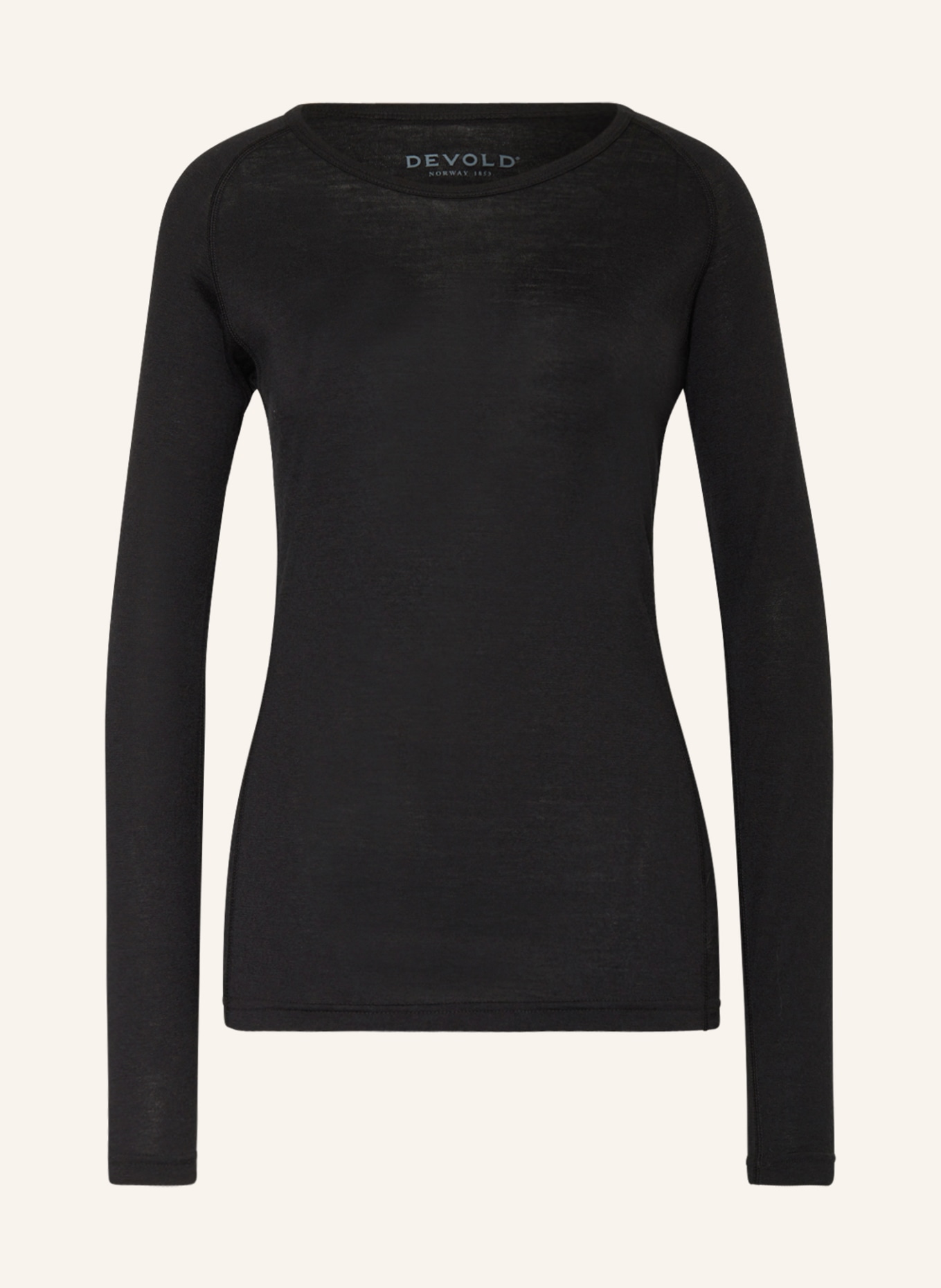 DEVOLD Functional underwear and shirt BREEZE in merino wool, Color: BLACK (Image 1)