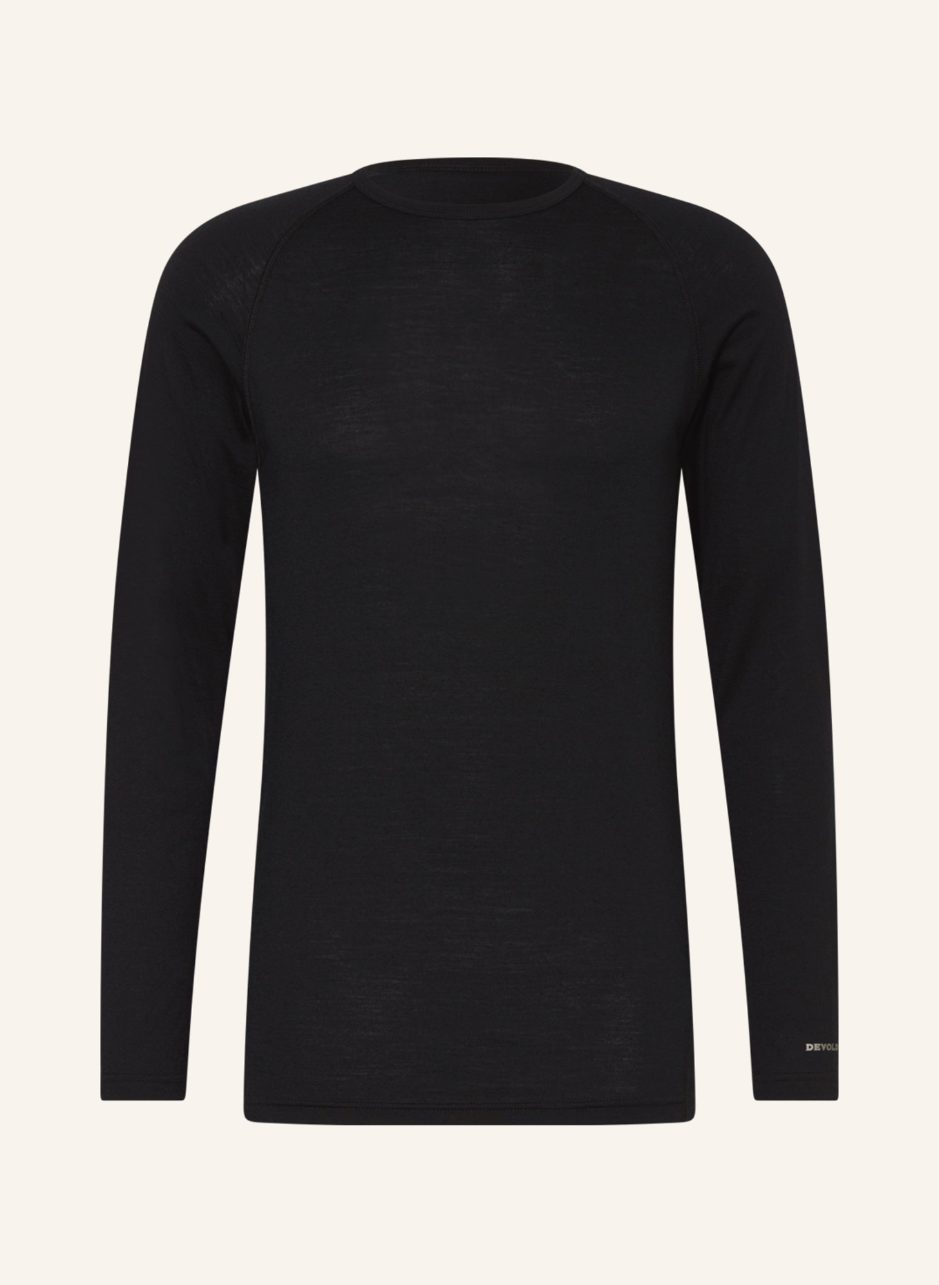 DEVOLD Functional underwear shirt BREEZE made of merino wool, Color: BLACK (Image 1)