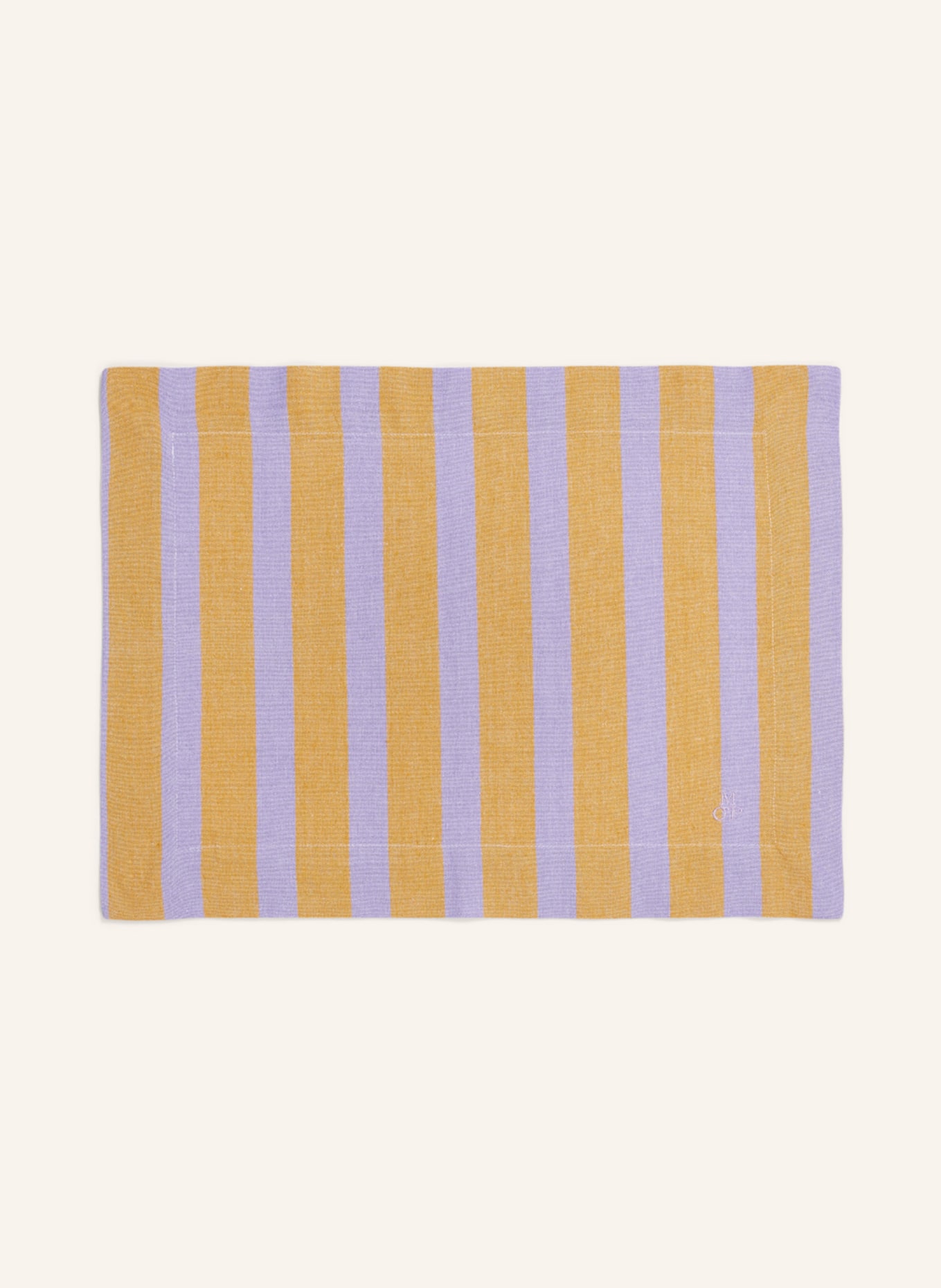 Marc O'Polo Set of 2 placemats, Color: DARK YELLOW/ LIGHT PURPLE (Image 1)