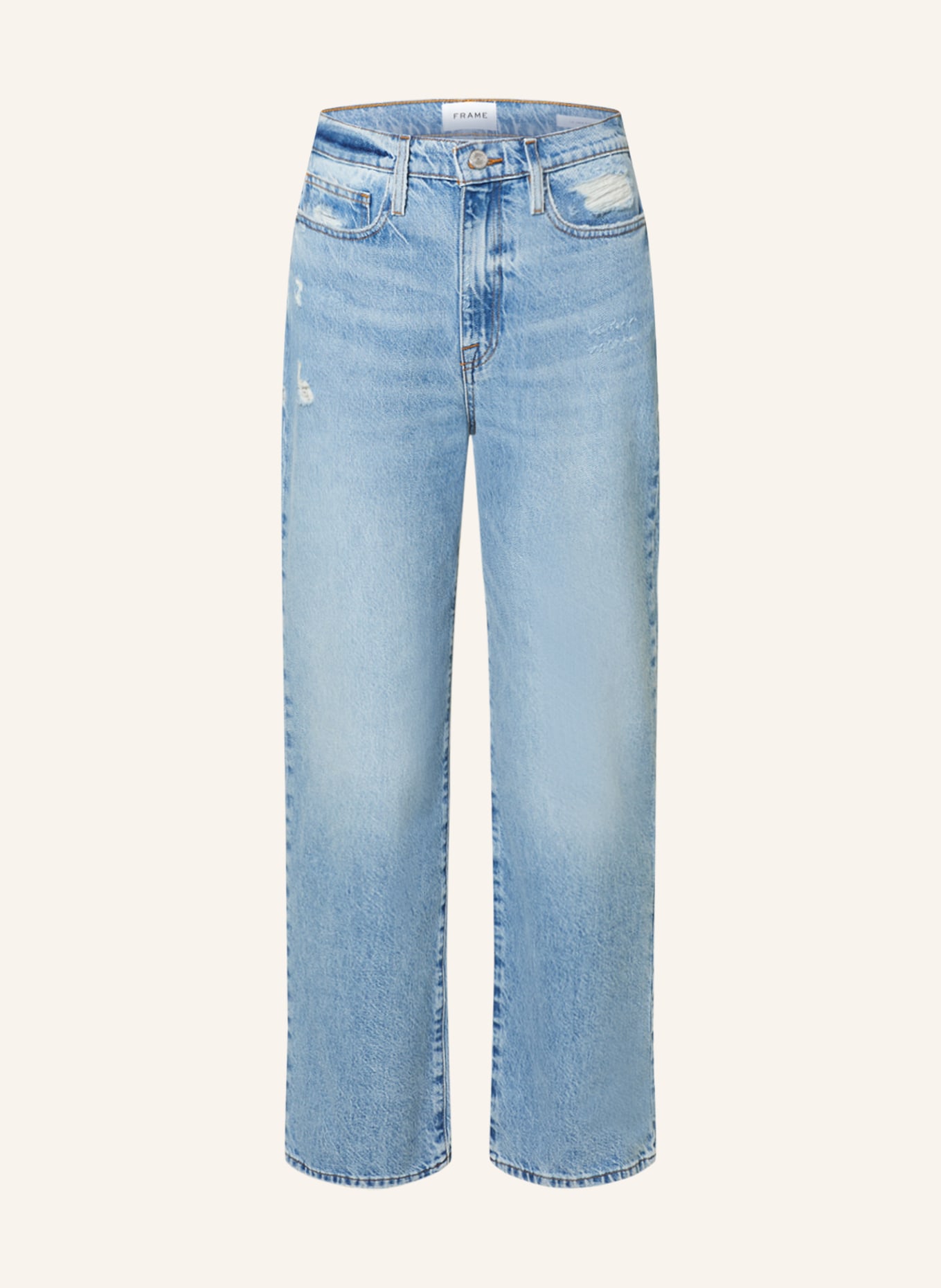 FRAME Straight Jeans LE JANE, Farbe: BARI BAINES RIPS (Bild 1)