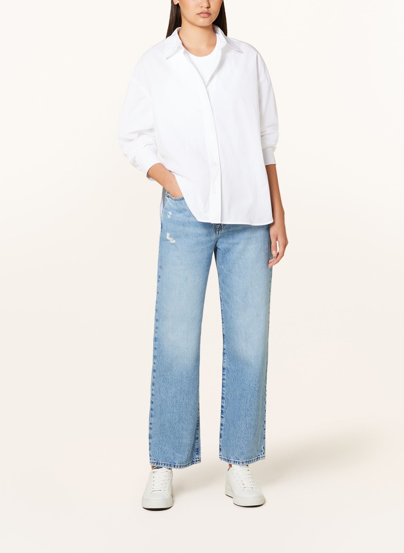 FRAME Straight jeans LE JANE, Color: BARI BAINES RIPS (Image 2)