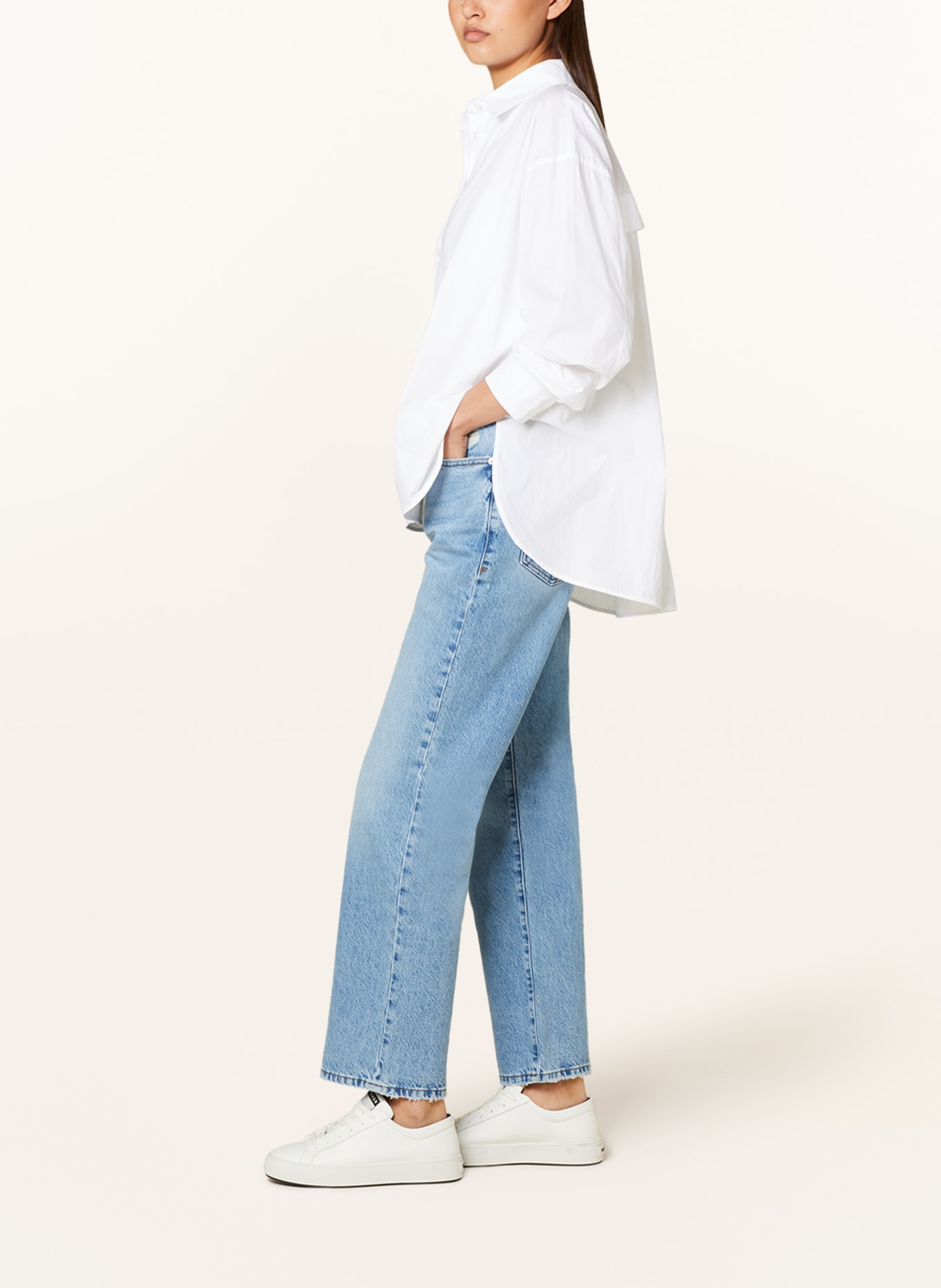 FRAME Straight Jeans LE JANE, Farbe: BARI BAINES RIPS (Bild 4)
