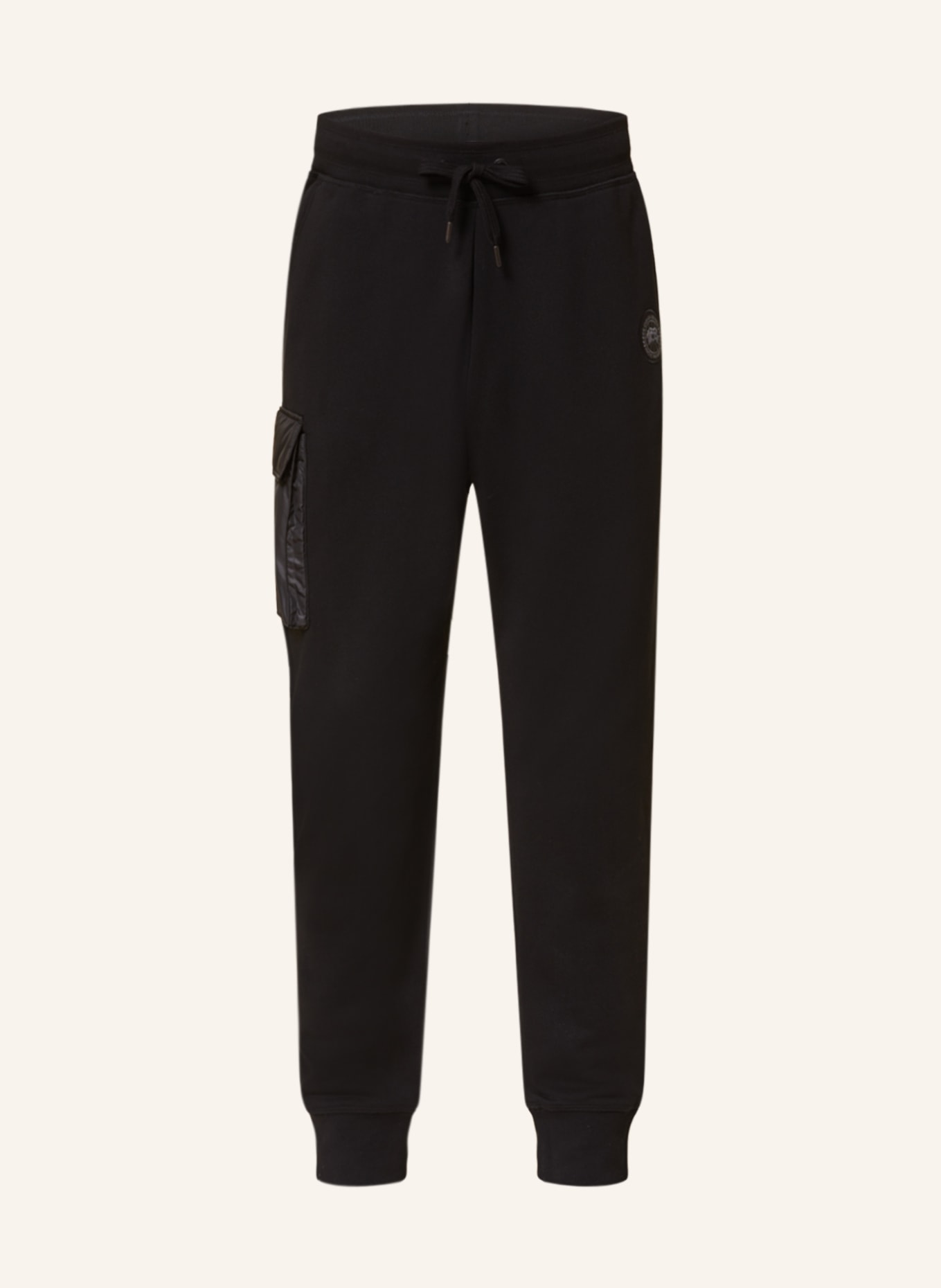 CANADA GOOSE Sweatpants HURON, Color: BLACK (Image 1)