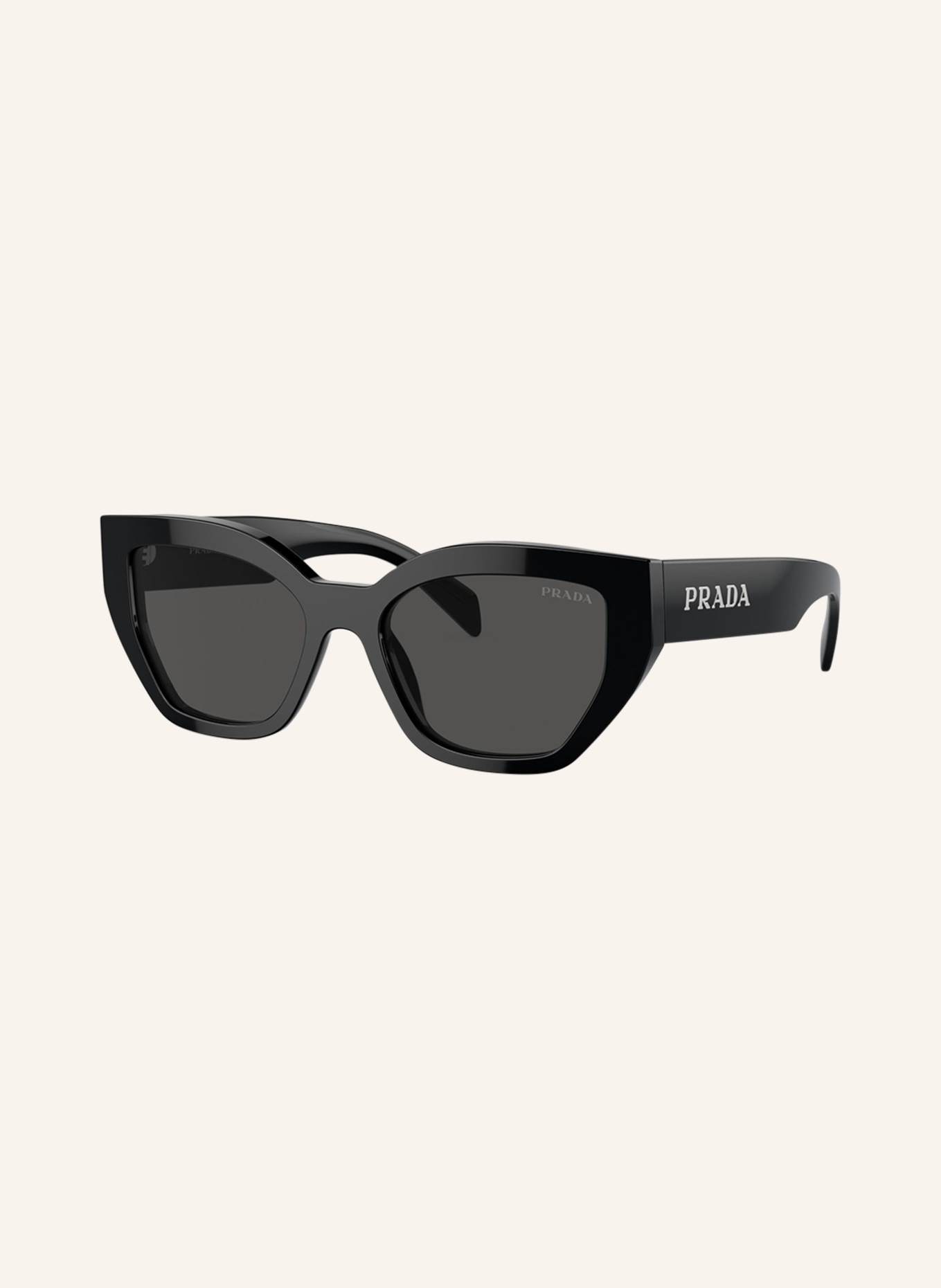 PRADA Sunglasses PR A09S, Color: 1AB5S0 - BLACK/DARK GRAY (Image 1)
