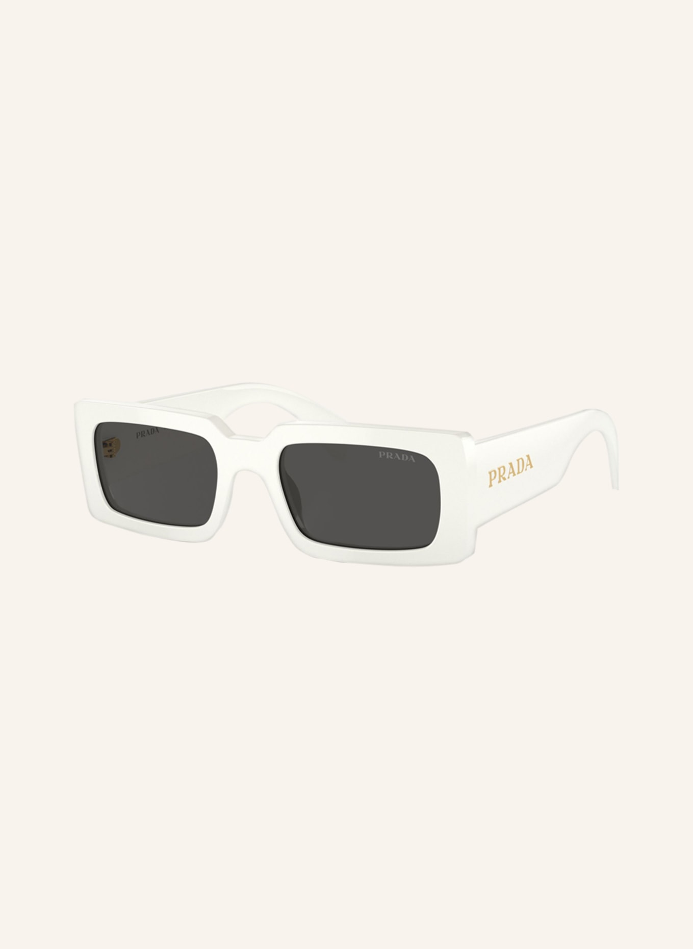 PRADA Sunglasses PR A07S, Color: 1425S0 - WHITE/ DARK GRAY (Image 1)