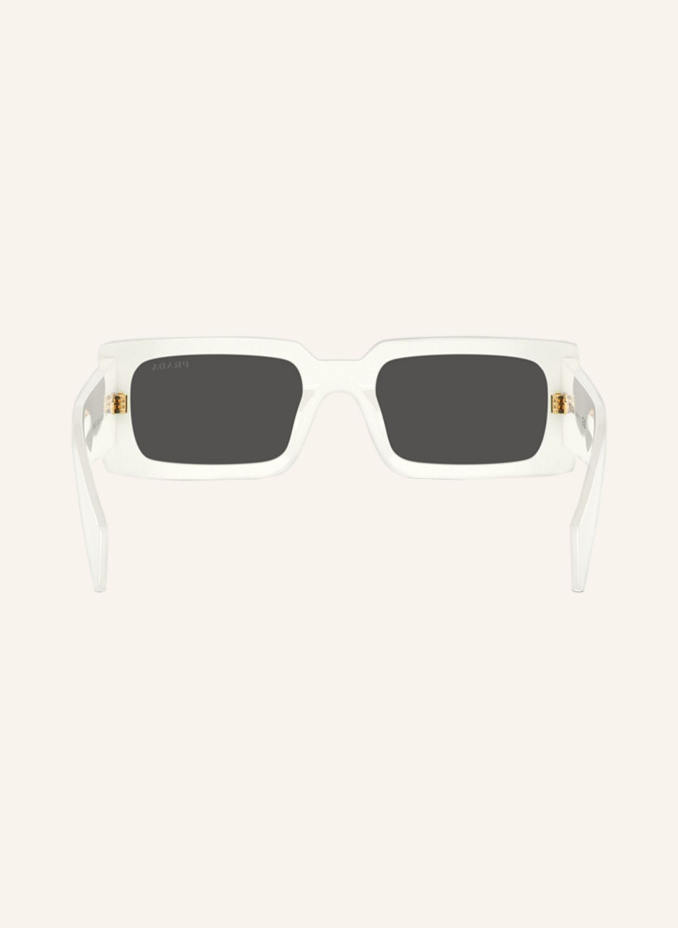 PRADA Sunglasses PR A07S, Color: 1425S0 - WHITE/ DARK GRAY (Image 3)