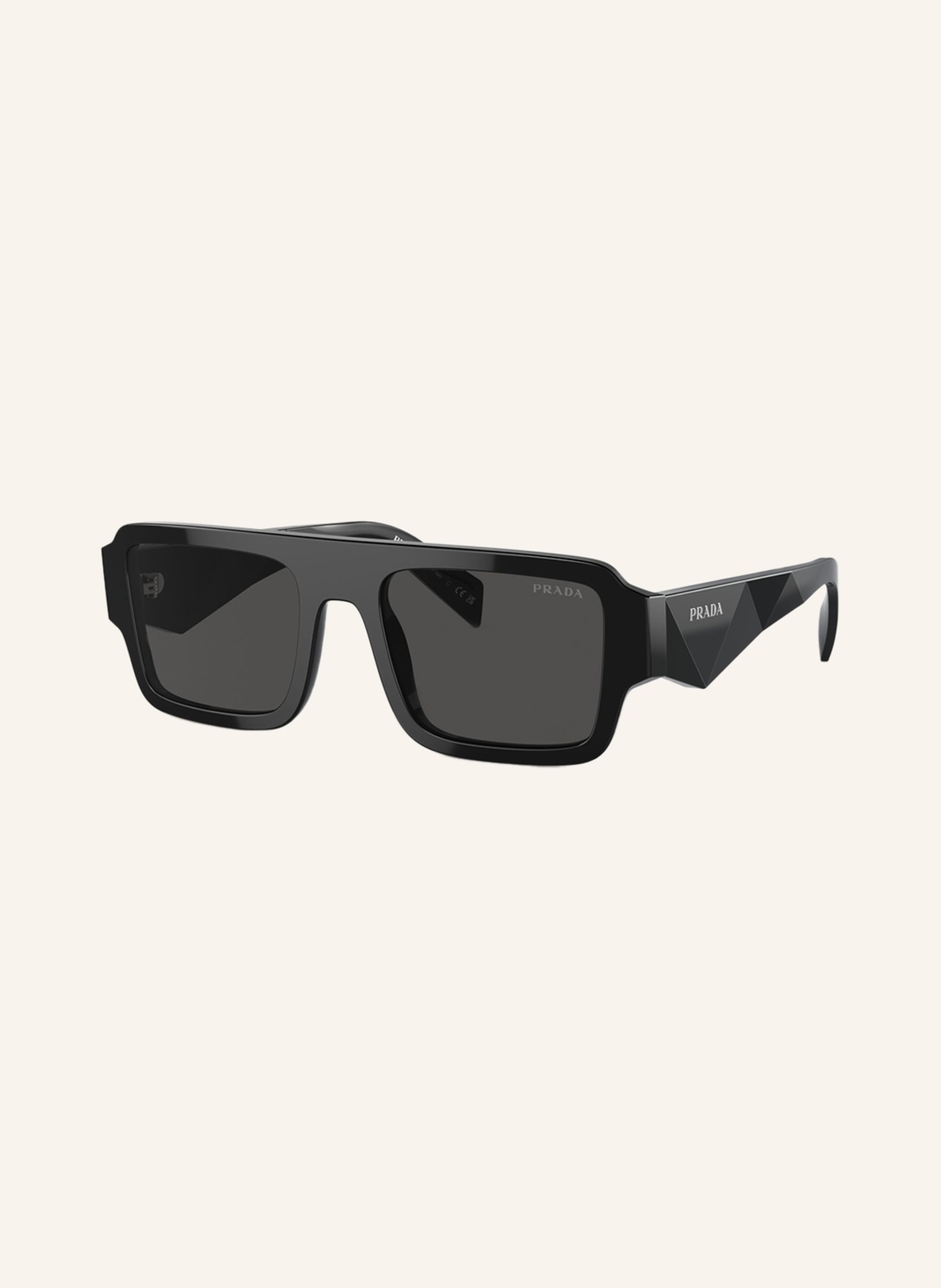 PRADA Sunglasses PR A05S, Color: 16K08Z - BLACK/ DARK GRAY (Image 1)