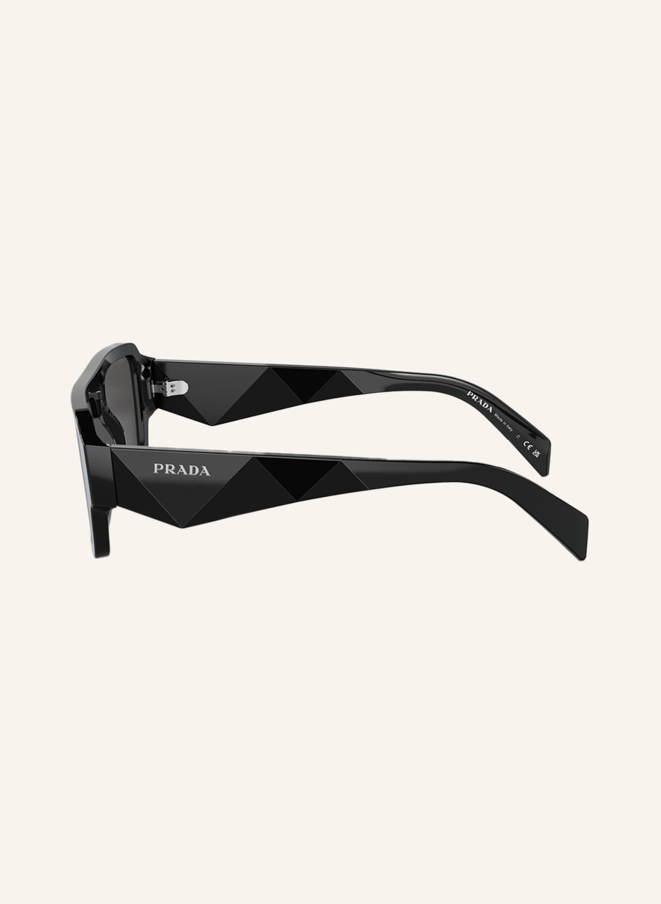 PRADA Sunglasses PR A05S, Color: 16K08Z - BLACK/ DARK GRAY (Image 4)