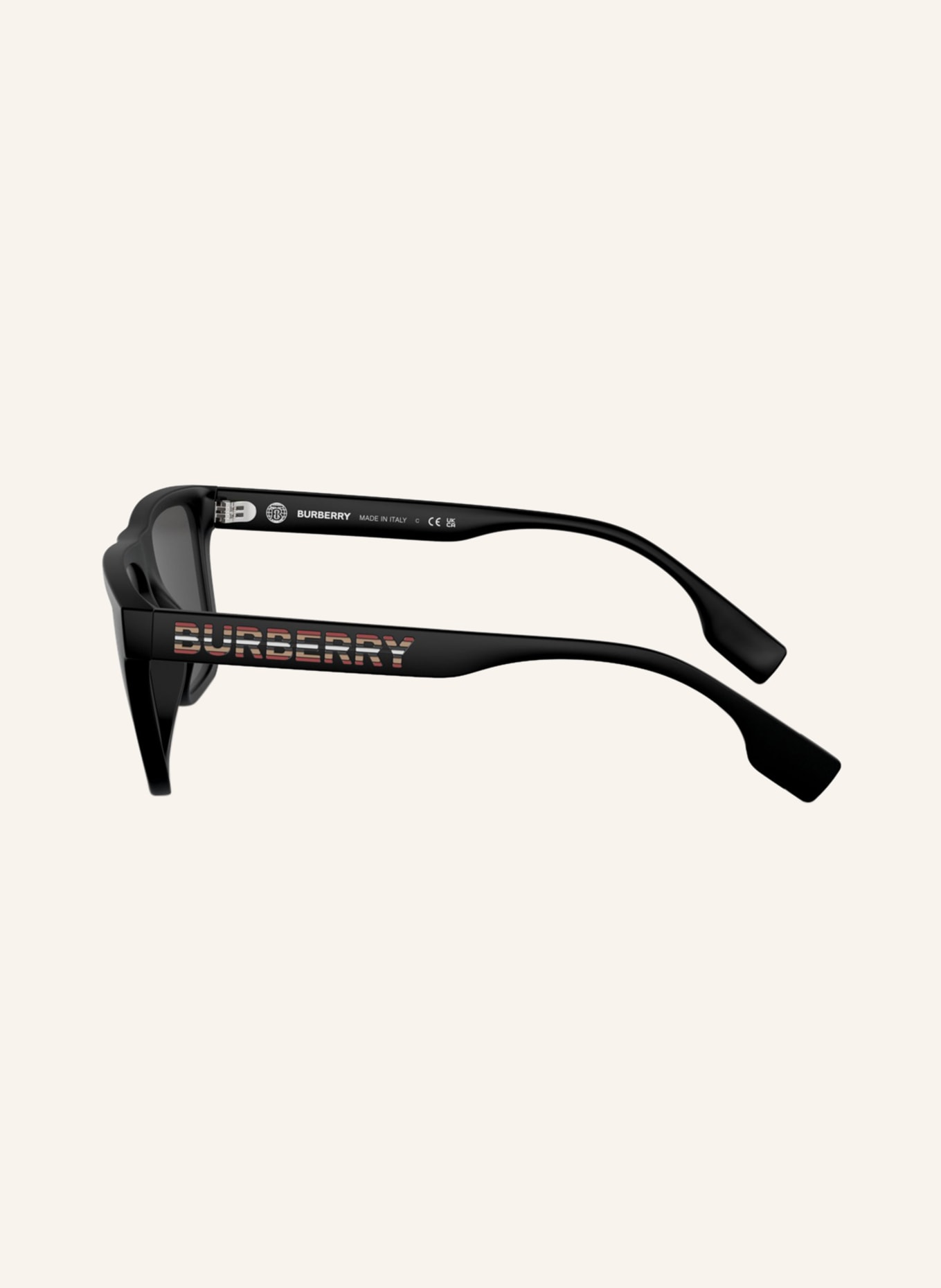 BURBERRY Sonnenbrille BE4402U: 346487 - MATT SCHWARZ/ DUNKELGRAU