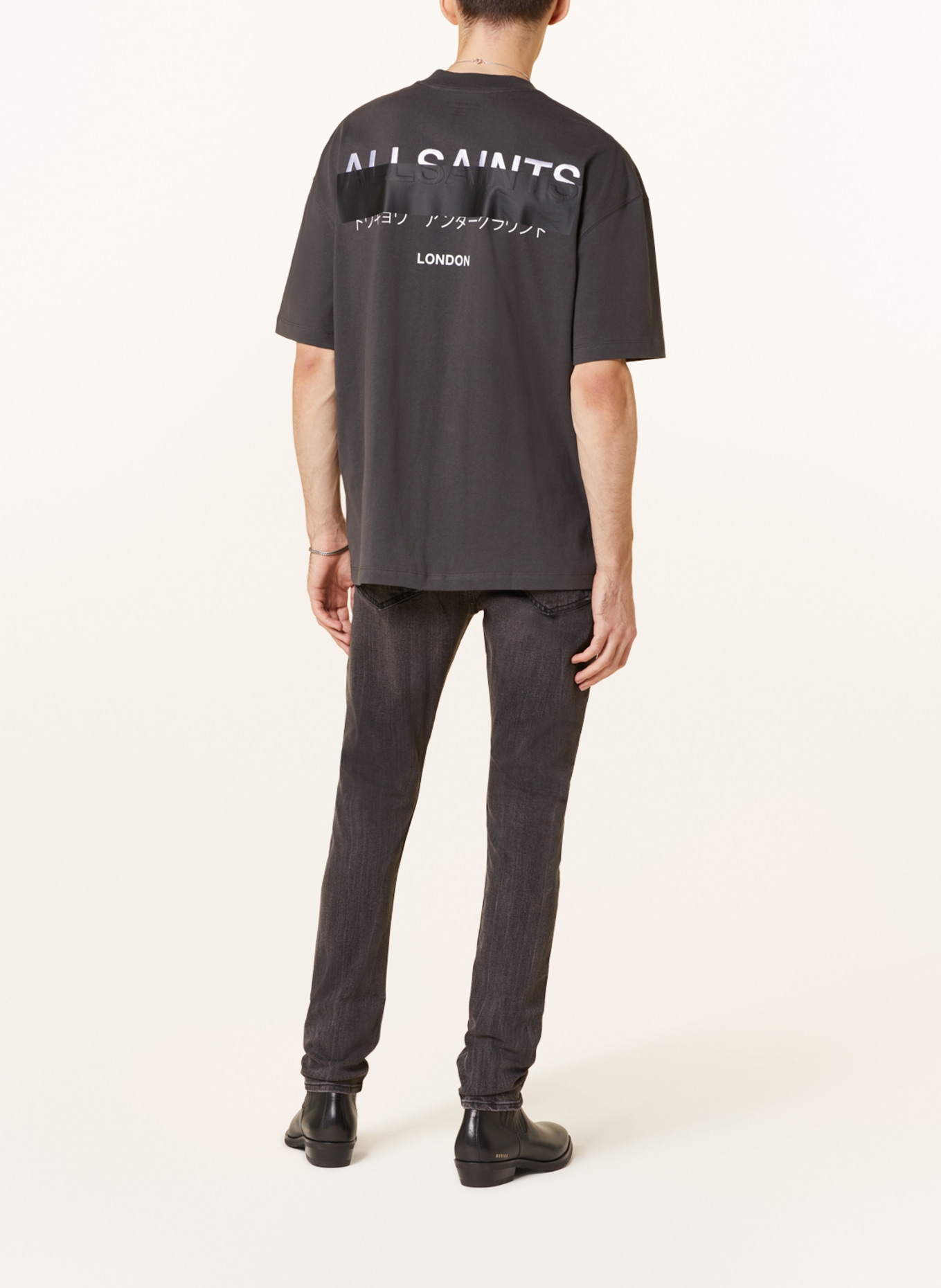 ALLSAINTS T-shirt REDACT, Color: DARK GRAY (Image 3)