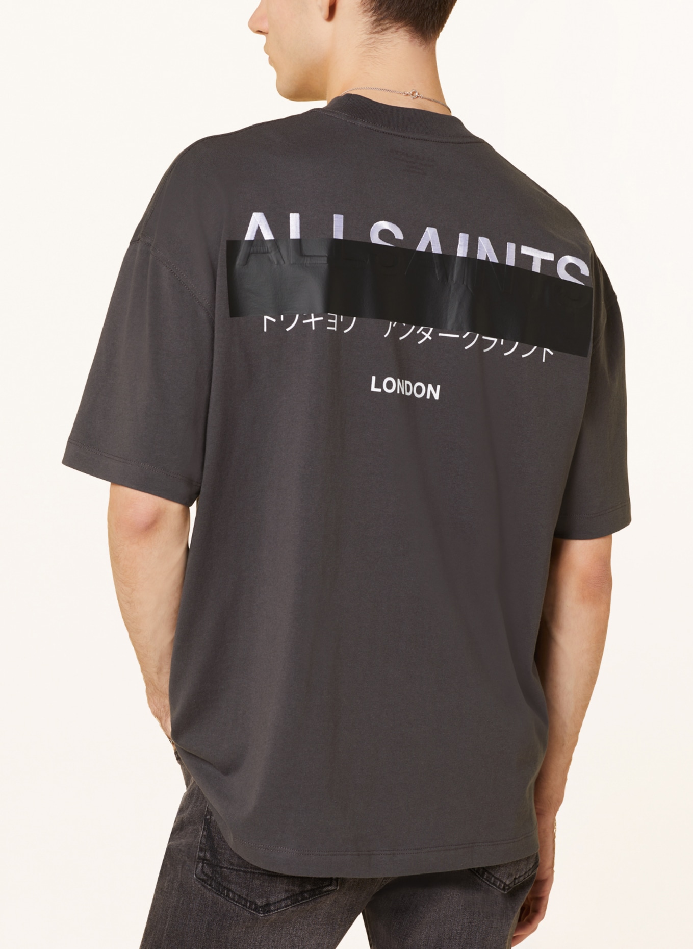 ALLSAINTS T-shirt REDACT, Color: DARK GRAY (Image 4)